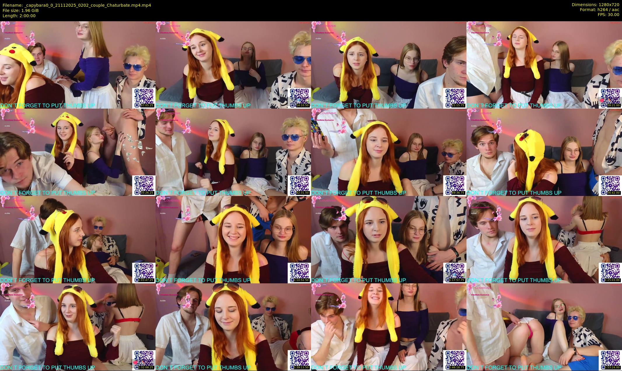 _capybara0_0 — 120 minute Chaturbate couple cam show recording, 720p, Nov 21, 2025