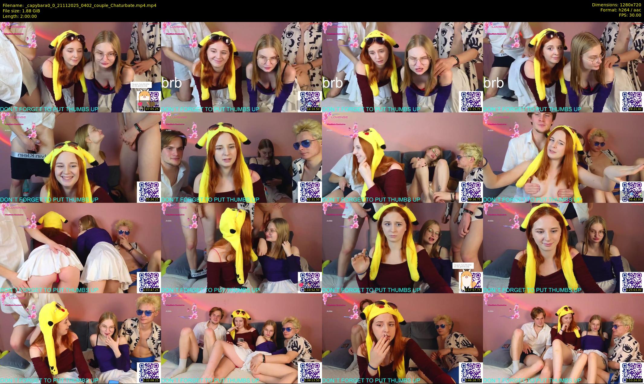_capybara0_0 — 120 minute Chaturbate couple cam show recording, 720p, Nov 21, 2025