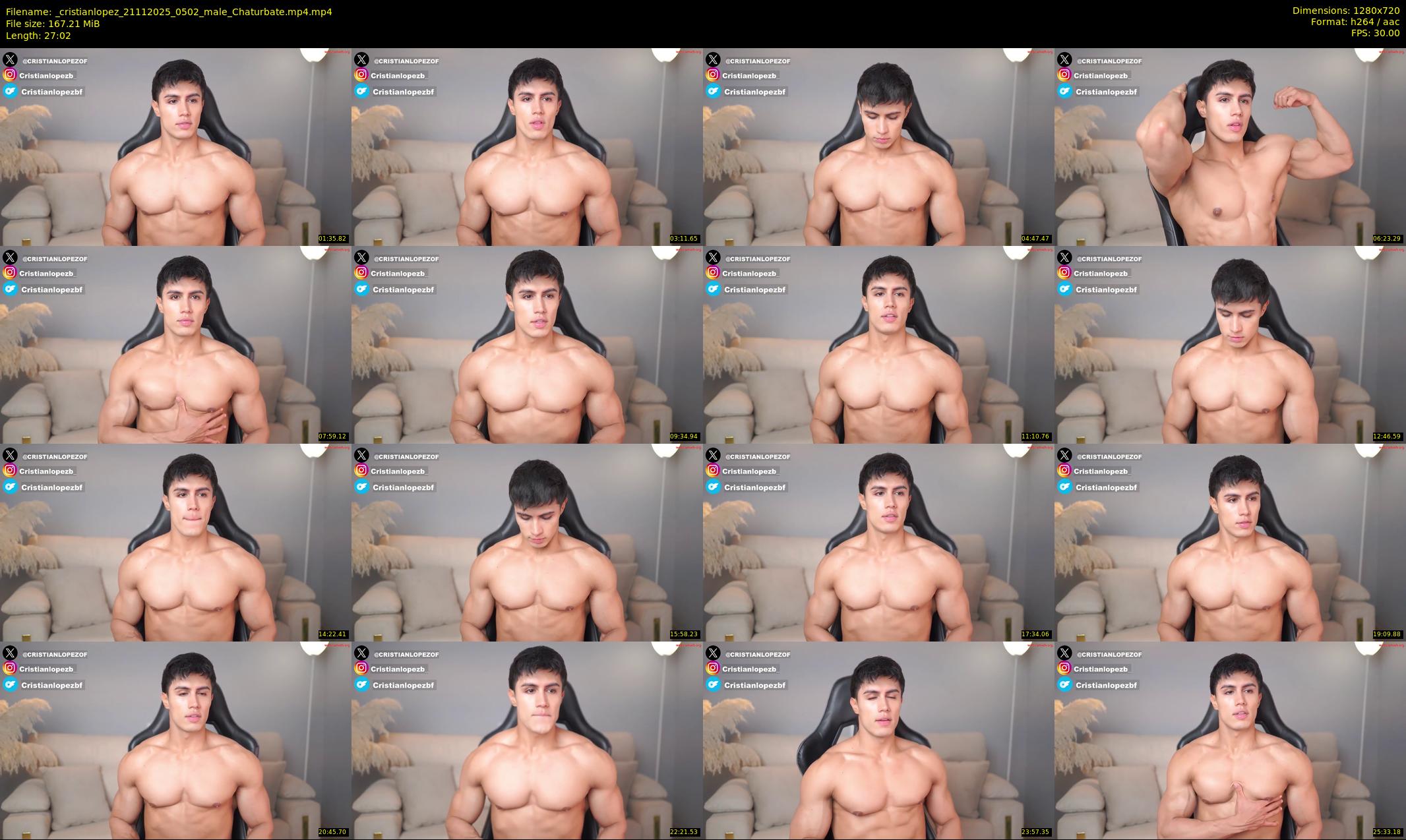 _cristianlopez — 28 minute Chaturbate male cam show recording, 720p, Nov 21, 2025