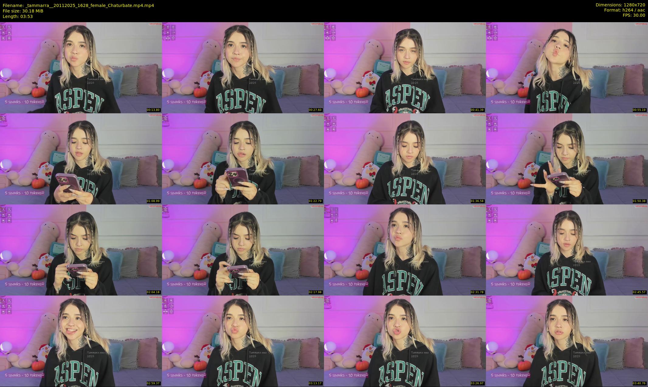 _tammarra_ — 4 minute Chaturbate female cam show recording, 720p, Nov 20, 2025