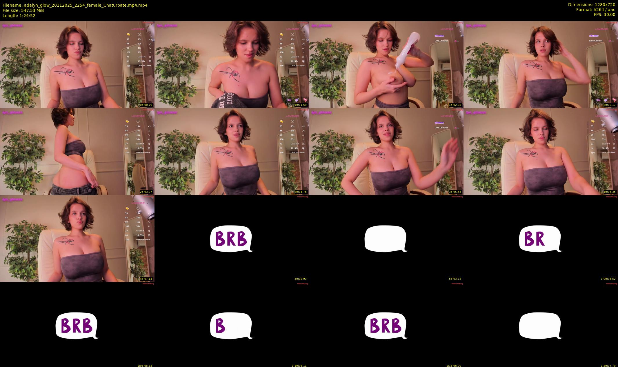 adalyn_glow — 85 minute Chaturbate female cam show recording, 720p, Nov 20, 2025