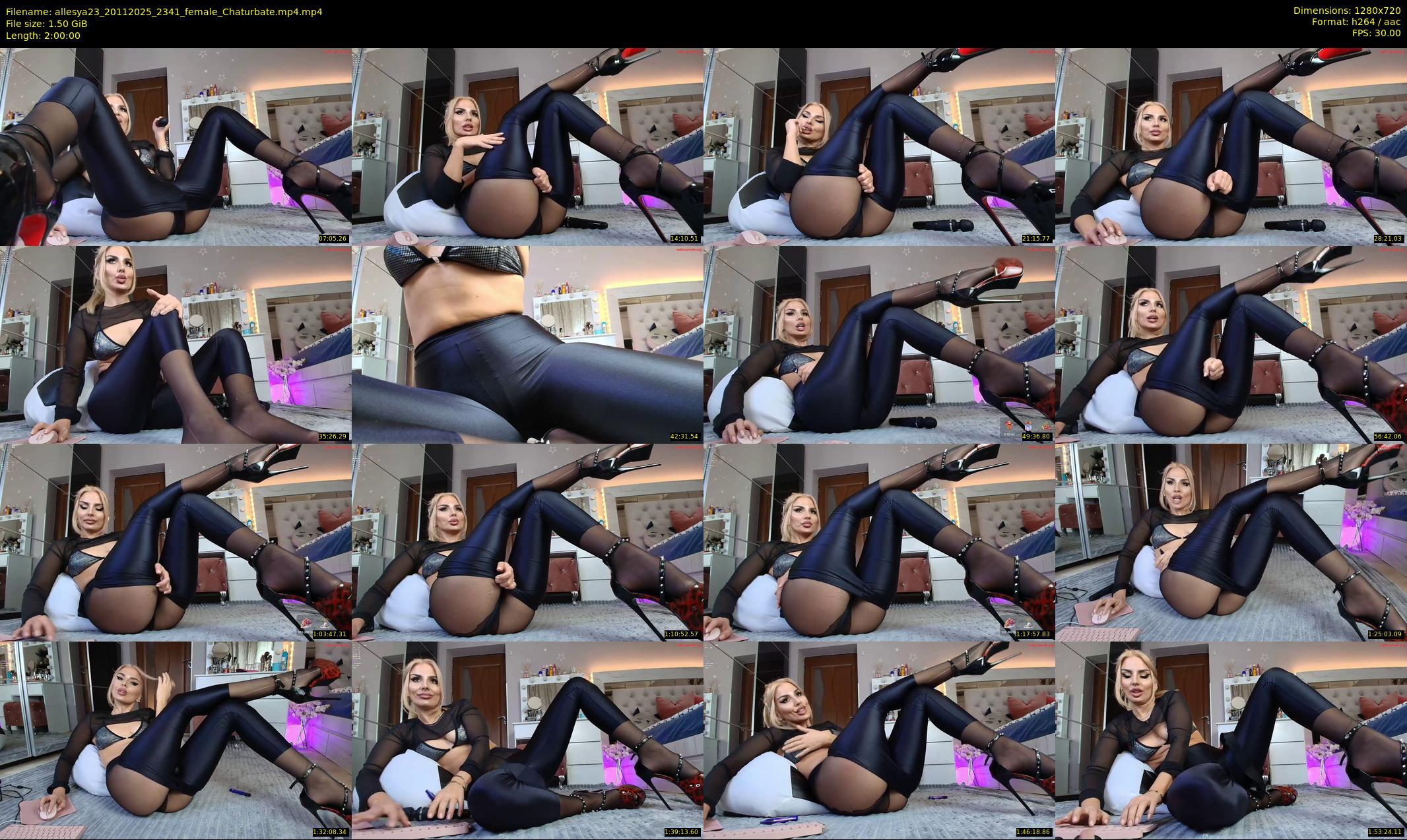 allesya23 — 120 minute Chaturbate female cam show recording, 720p, Nov 20, 2025