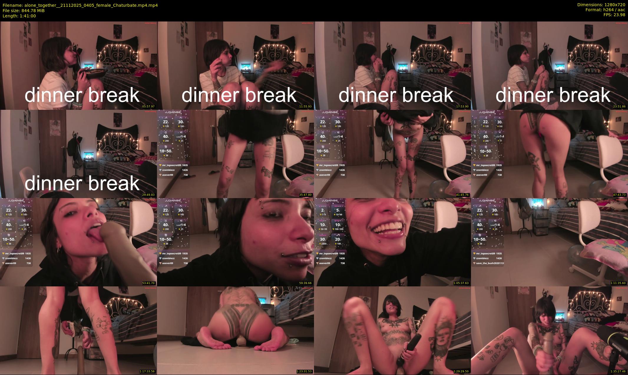 alone_together_ — 101 minute Chaturbate female cam show recording, 720p, Nov 21, 2025