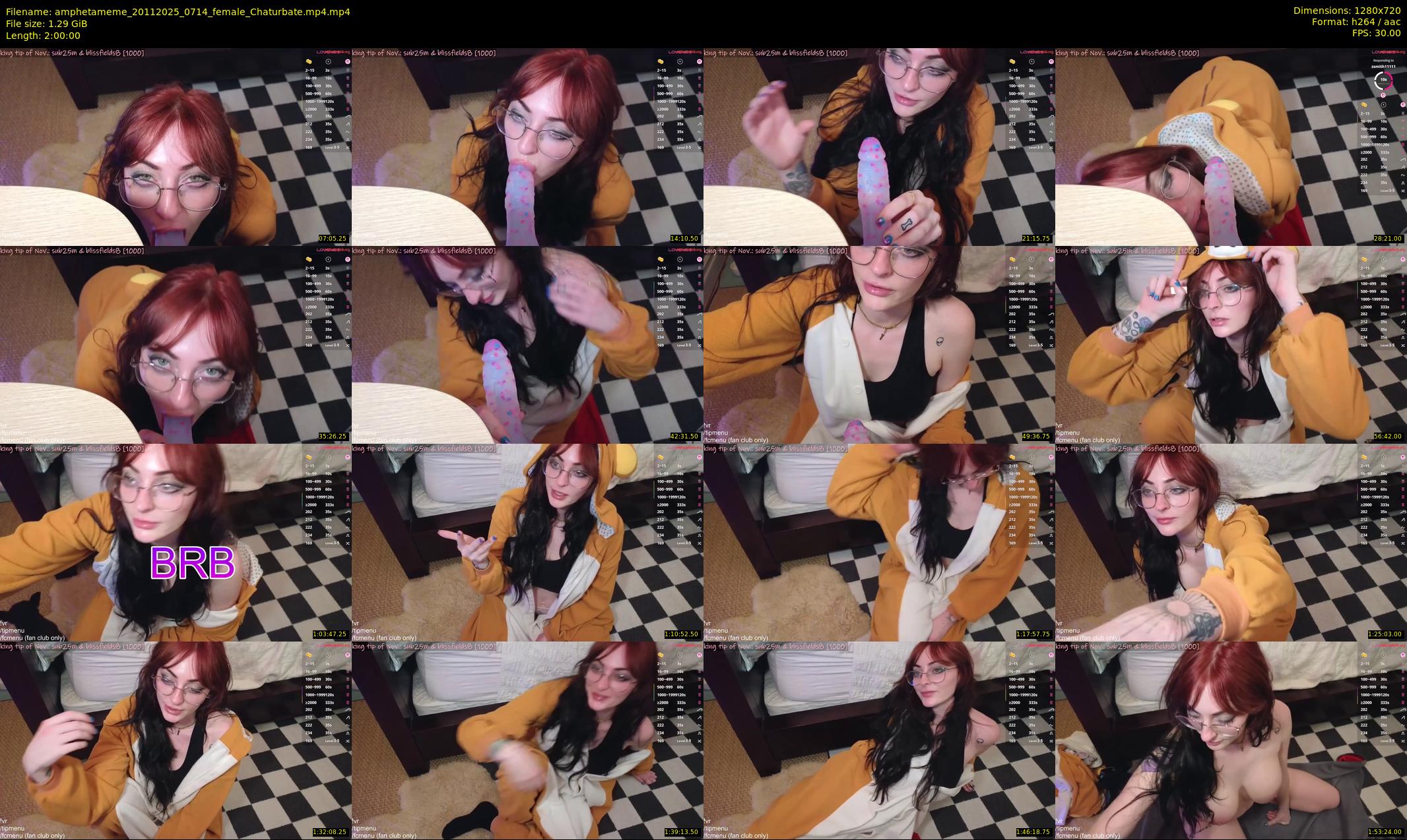 amphetameme — 120 minute Chaturbate female cam show recording, 720p, Nov 20, 2025