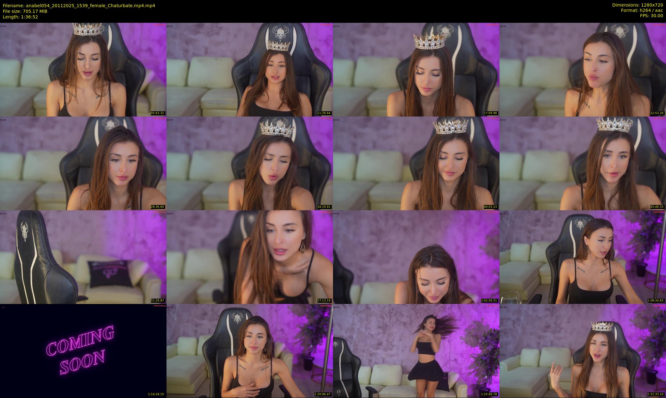 anabel054 — 97 minute Chaturbate female cam show recording, 720p, Nov 20, 2025