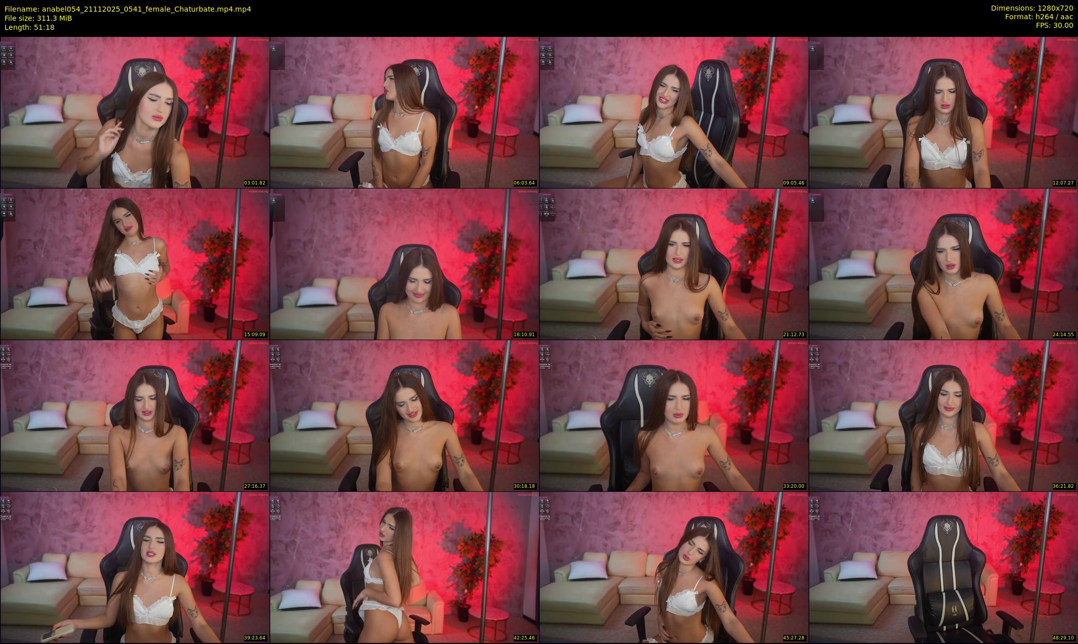 anabel054 — 52 minute Chaturbate female cam show recording, 720p, Nov 21, 2025