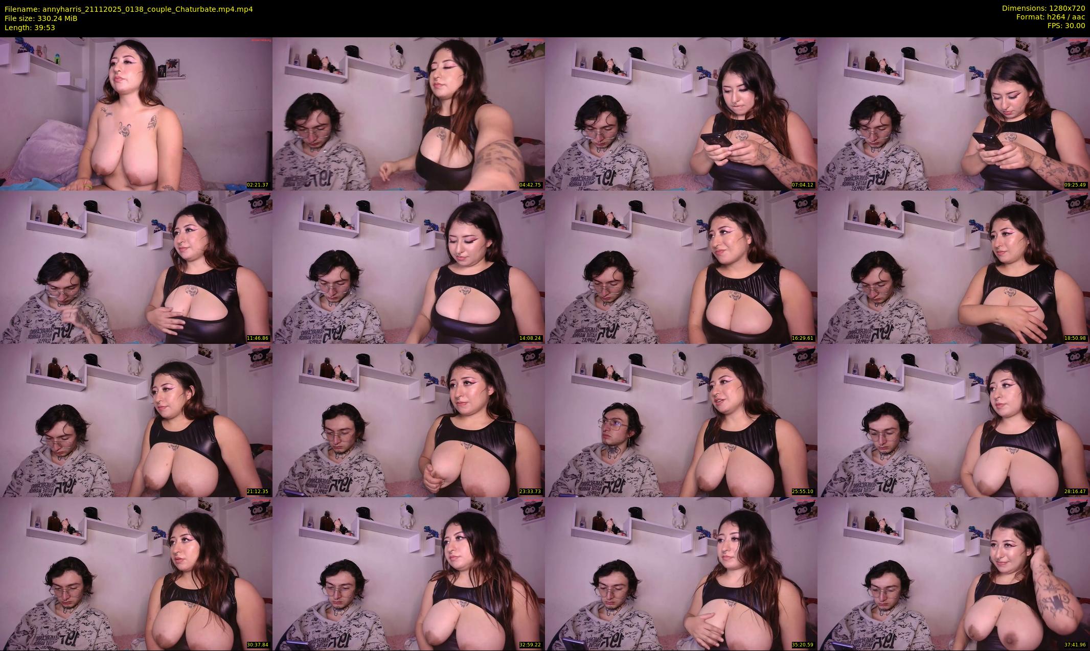 annyharris — 40 minute Chaturbate couple cam show recording, 720p, Nov 21, 2025