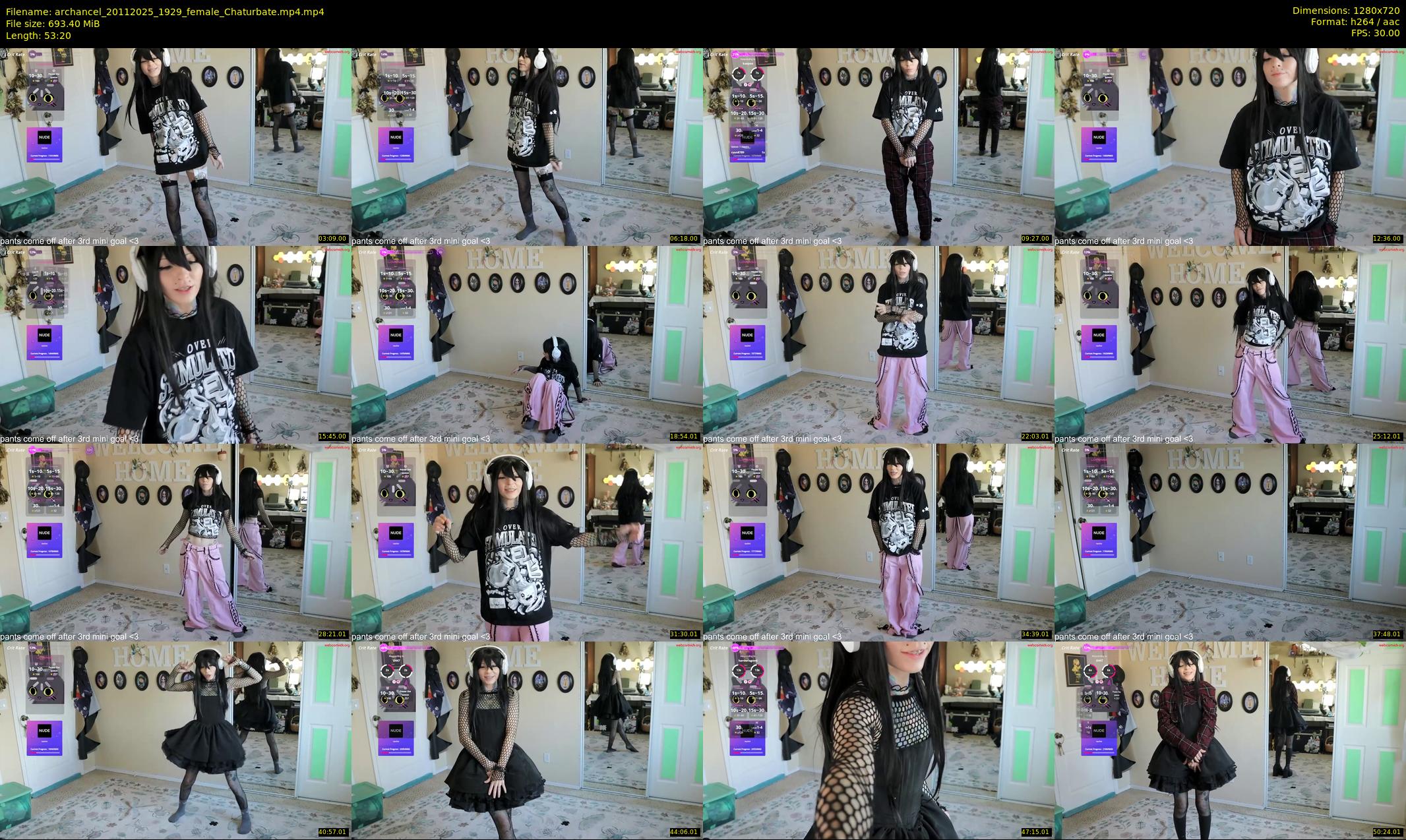 archancel — 54 minute Chaturbate female cam show recording, 720p, Nov 20, 2025
