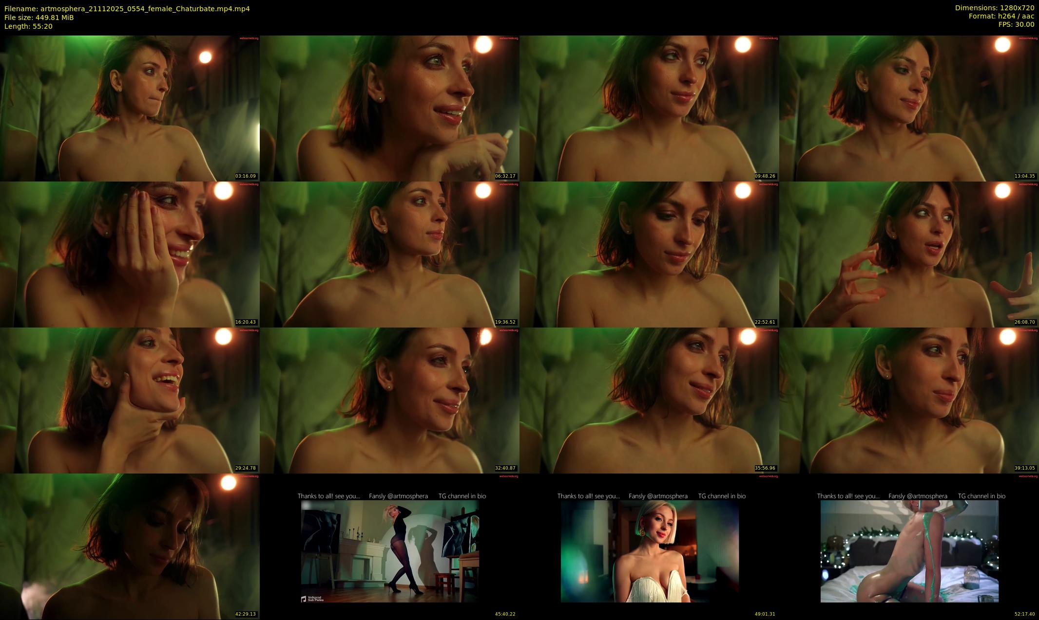 artmosphera — 56 minute Chaturbate female cam show recording, 720p, Nov 21, 2025