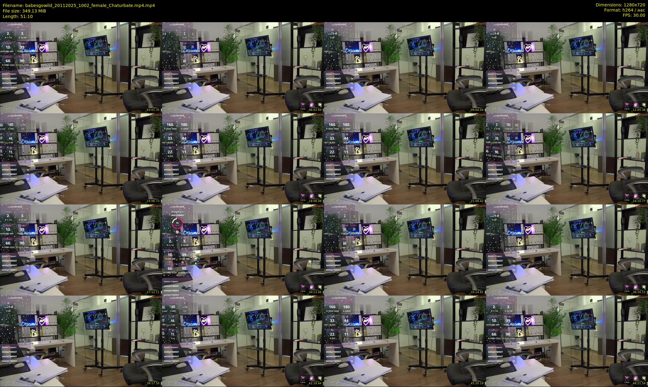 babesgowild — 52 minute Chaturbate couple cam show recording, 720p, Nov 20, 2025
