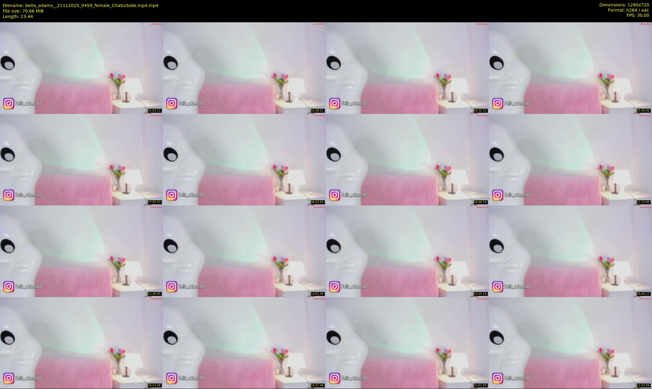 bella_adams_ — 24 minute Chaturbate female cam show recording, 720p, Nov 21, 2025