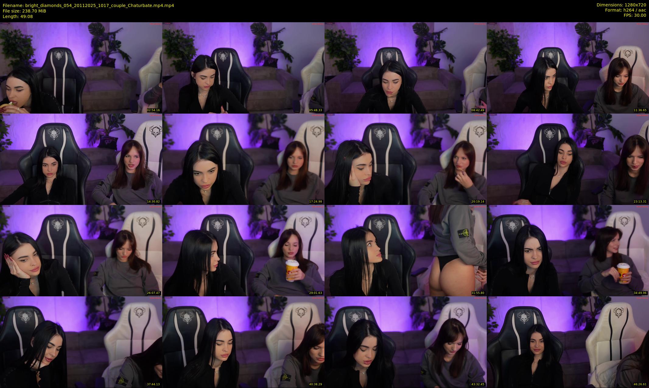 bright_diamonds_054 — 50 minute Chaturbate couple cam show recording, 720p, Nov 20, 2025