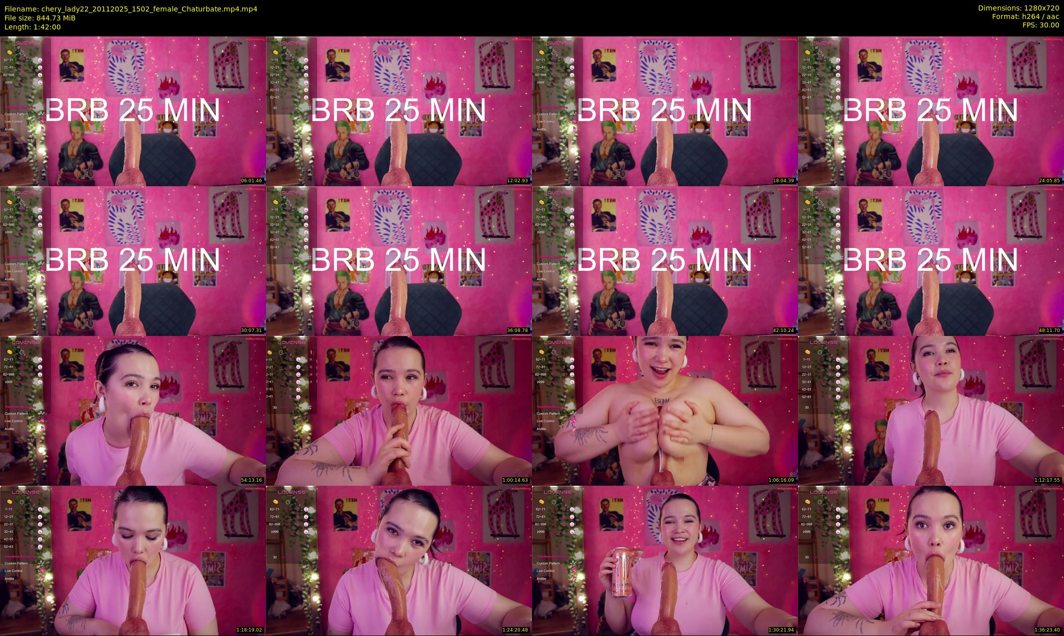 chery_lady22 — 102 minute Chaturbate female cam show recording, 720p, Nov 20, 2025