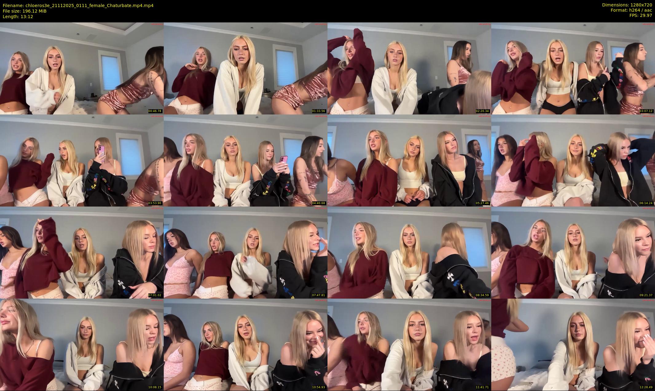 chloeros3e — 14 minute Chaturbate female cam show recording, 720p, Nov 21, 2025