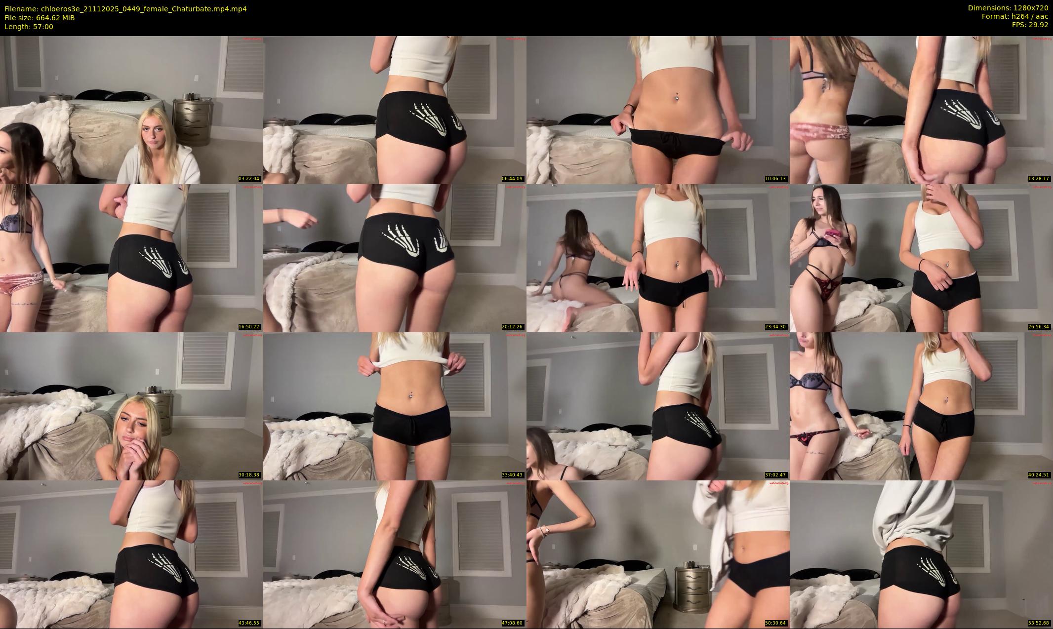 chloeros3e — 57 minute Chaturbate female cam show recording, 720p, Nov 21, 2025