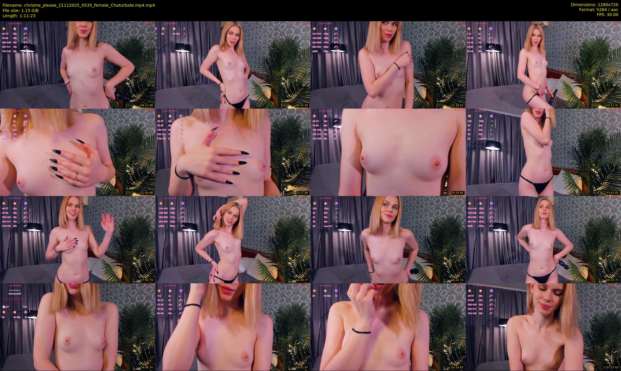 chrisme_please — 72 minute Chaturbate female cam show recording, 720p, Nov 21, 2025