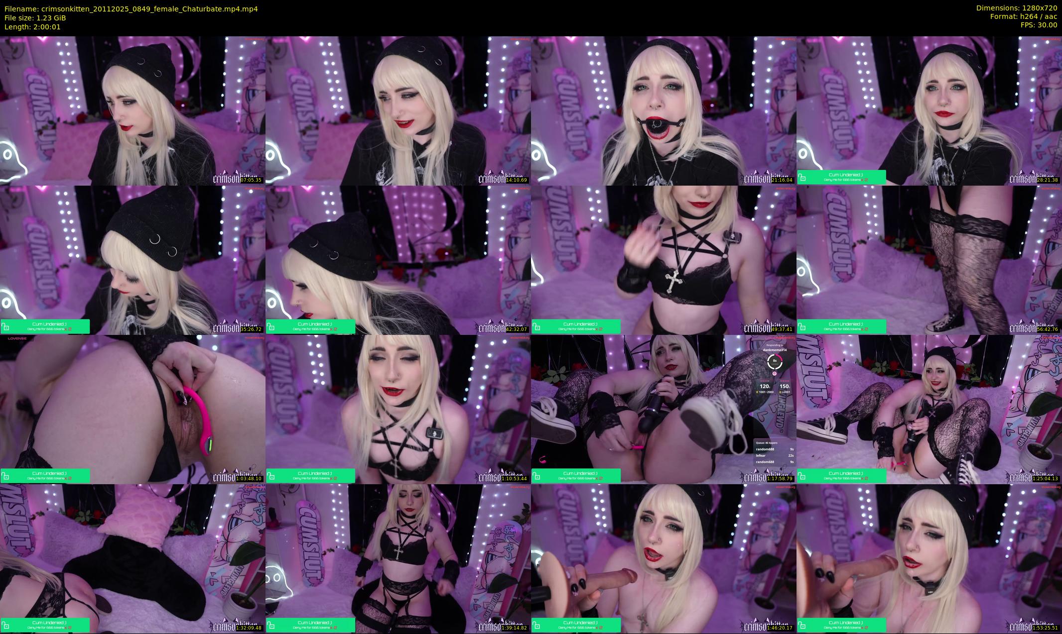 crimsonkitten — 121 minute Chaturbate female cam show recording, 720p, Nov 20, 2025