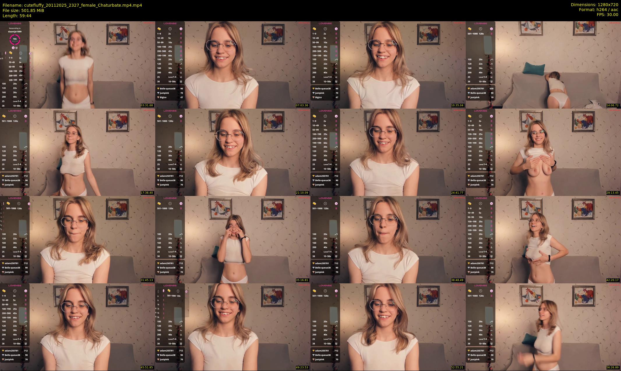 cutefluffy — 60 minute Chaturbate female cam show recording, 720p, Nov 20, 2025
