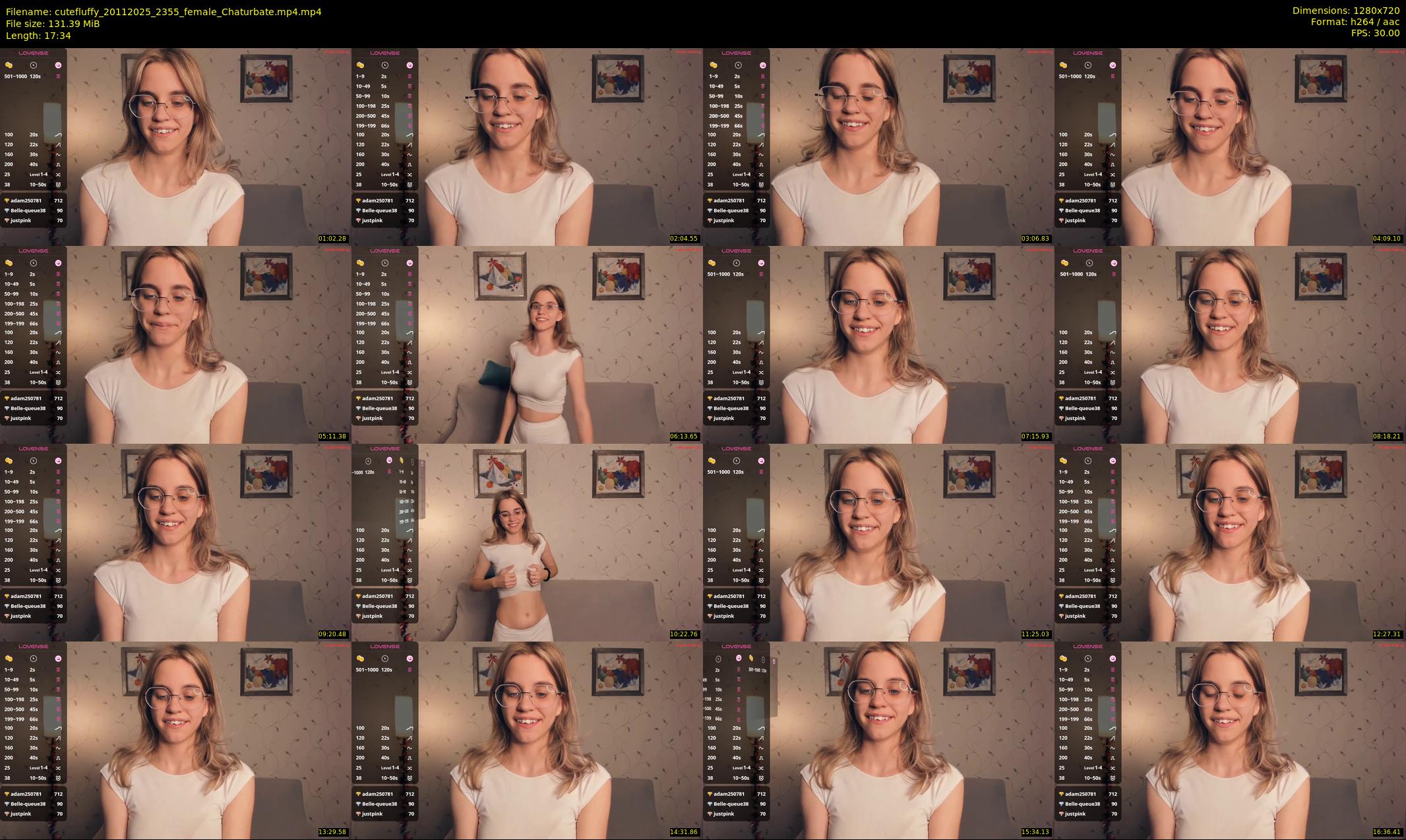 cutefluffy — 18 minute Chaturbate female cam show recording, 720p, Nov 20, 2025