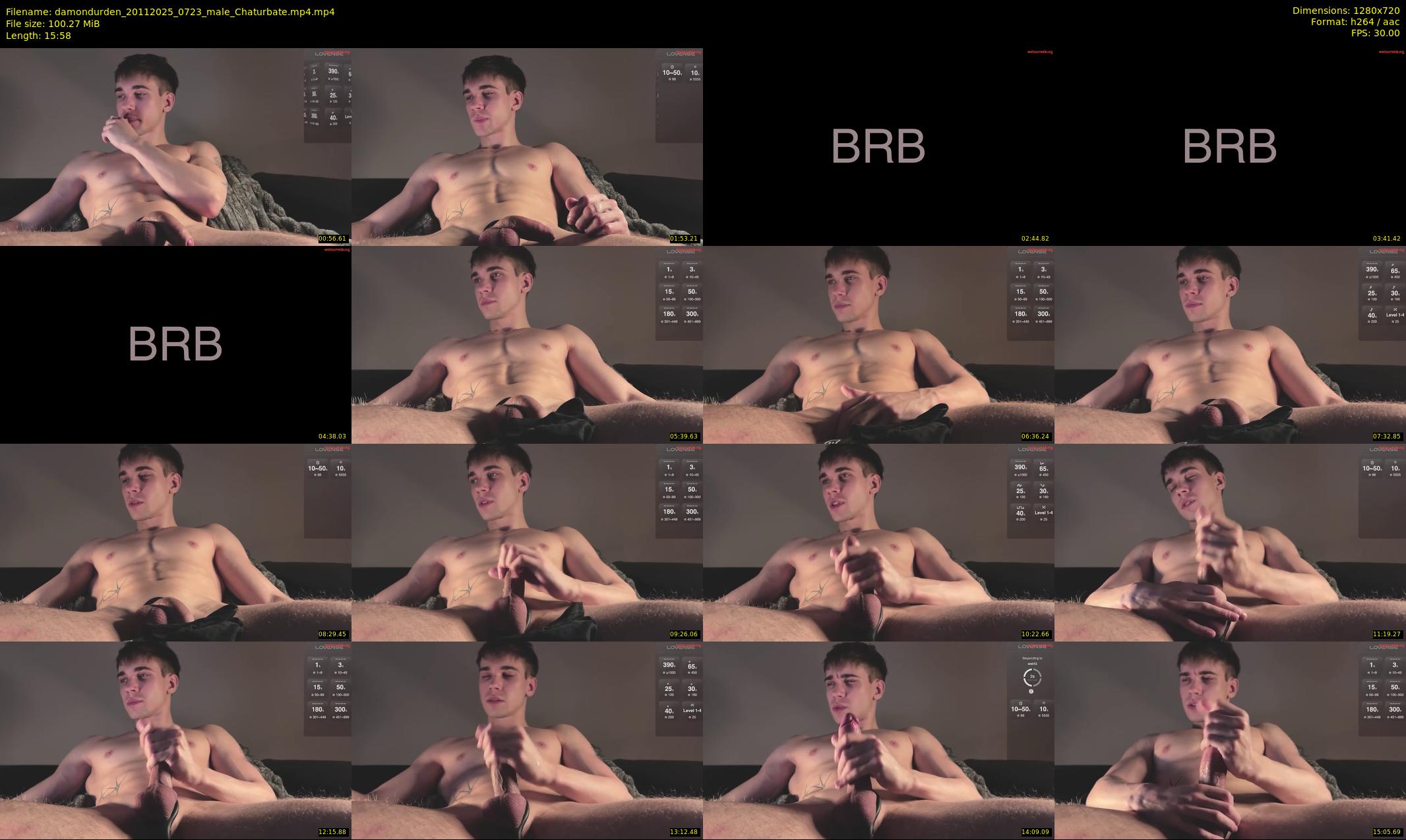 damondurden — 16 minute Chaturbate male cam show recording, 720p, Nov 20, 2025