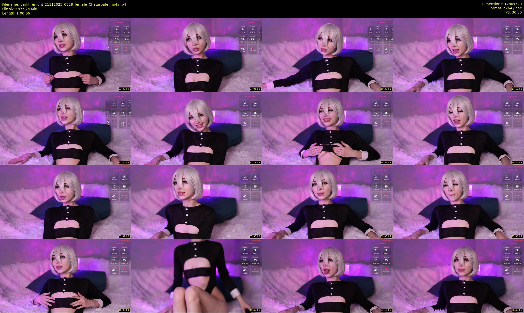 darkfirenight — 61 minute Chaturbate couple cam show recording, 720p, Nov 21, 2025