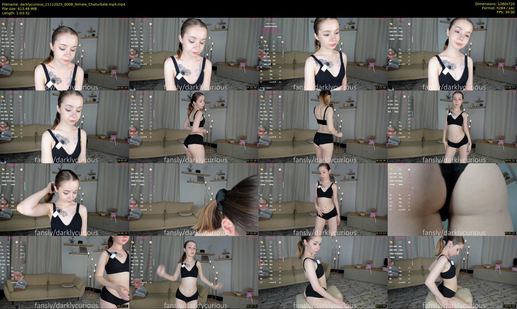 darklycurious — 64 minute Chaturbate female cam show recording, 720p, Nov 21, 2025
