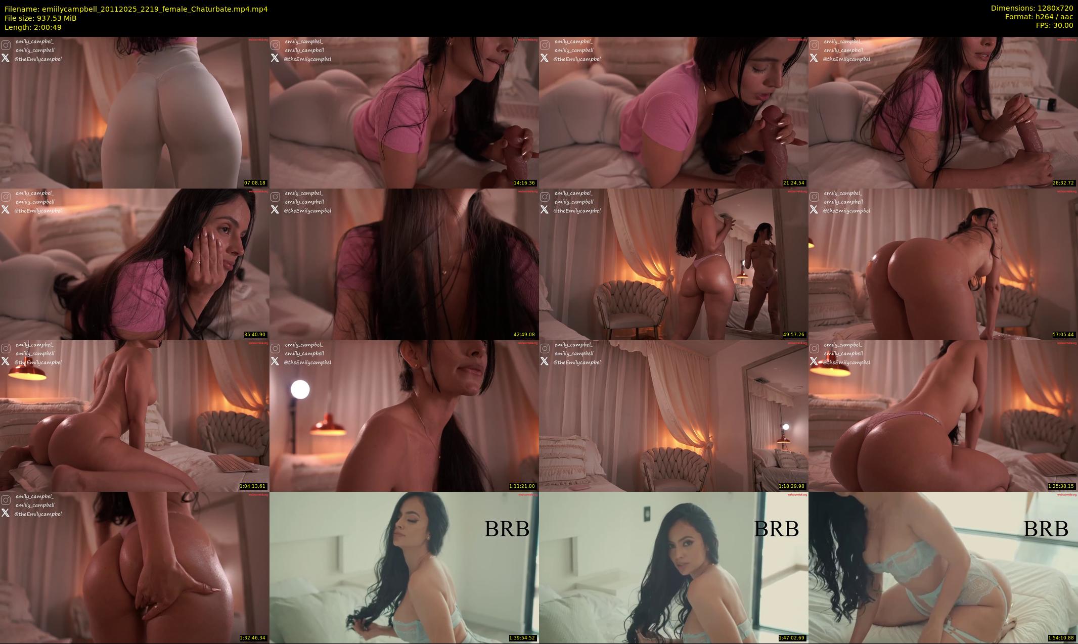 emiilycampbell — 121 minute Chaturbate female cam show recording, 720p, Nov 20, 2025