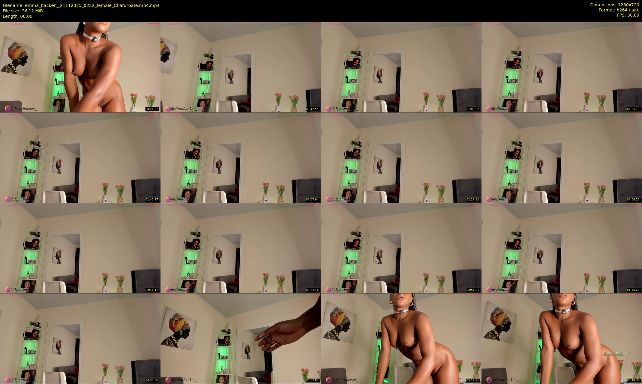 emma_backer_ — 6 minute Chaturbate female cam show recording, 720p, Nov 21, 2025