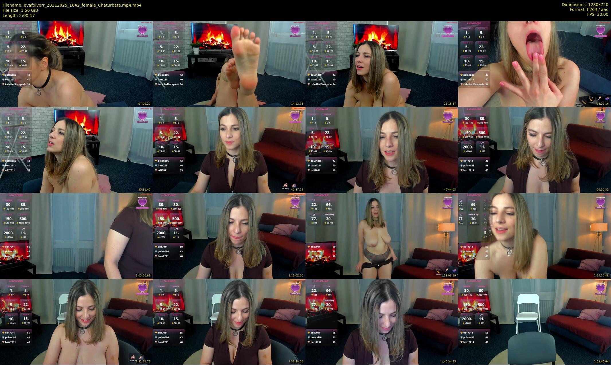 evafolverr — 121 minute Chaturbate female cam show recording, 720p, Nov 20, 2025