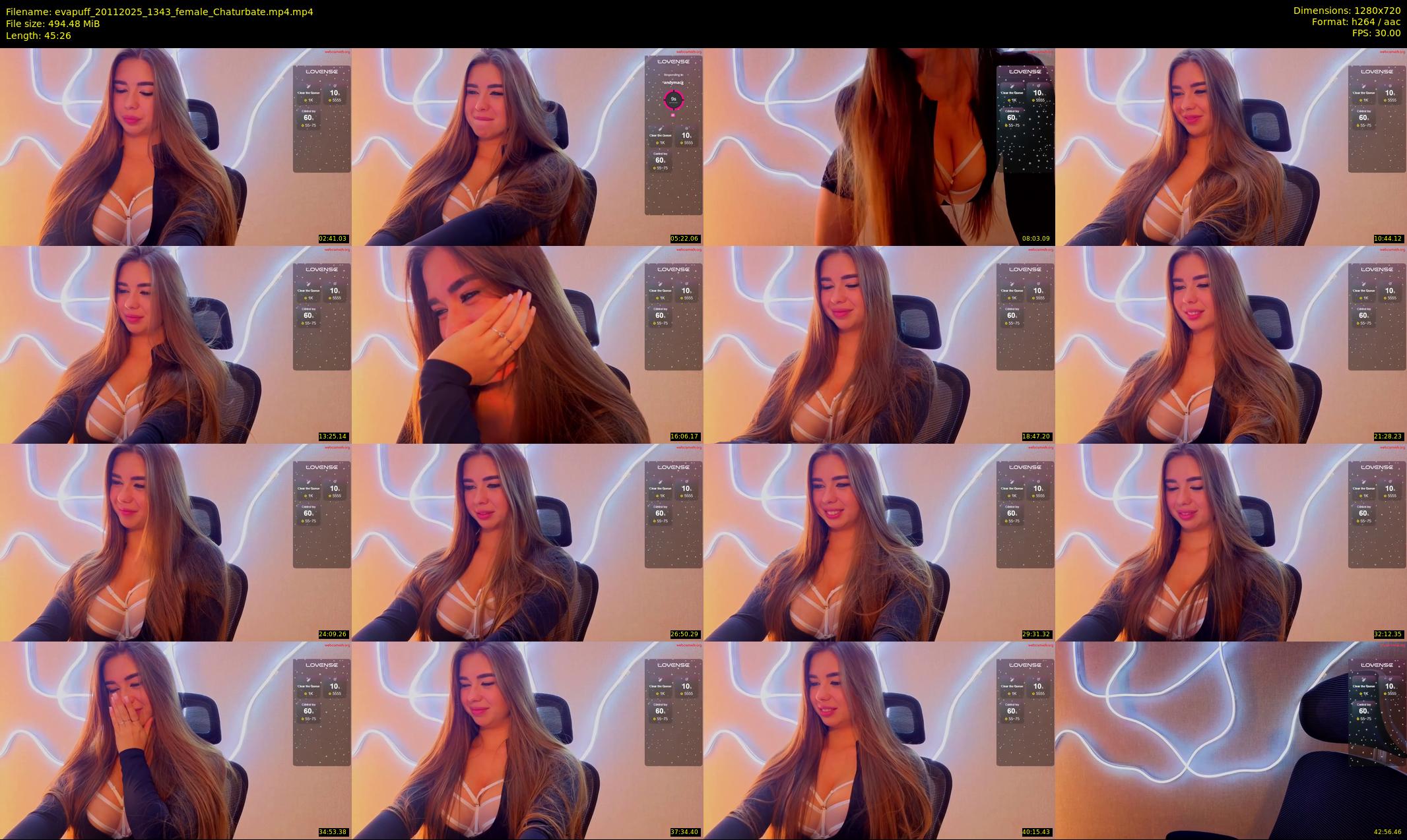 evapuff — 46 minute Chaturbate female cam show recording, 720p, Nov 20, 2025
