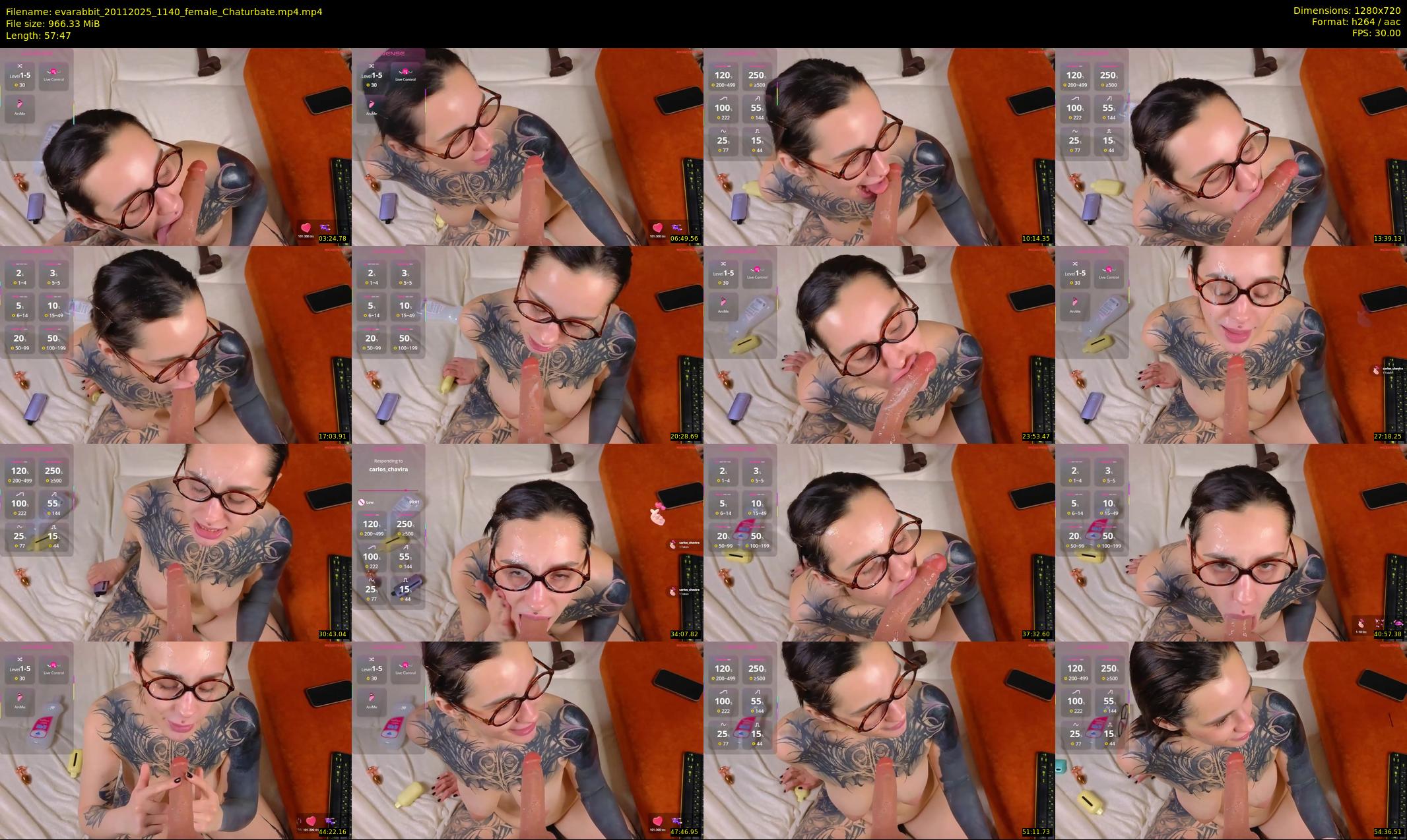 evarabbit — 58 minute Chaturbate female cam show recording, 720p, Nov 20, 2025