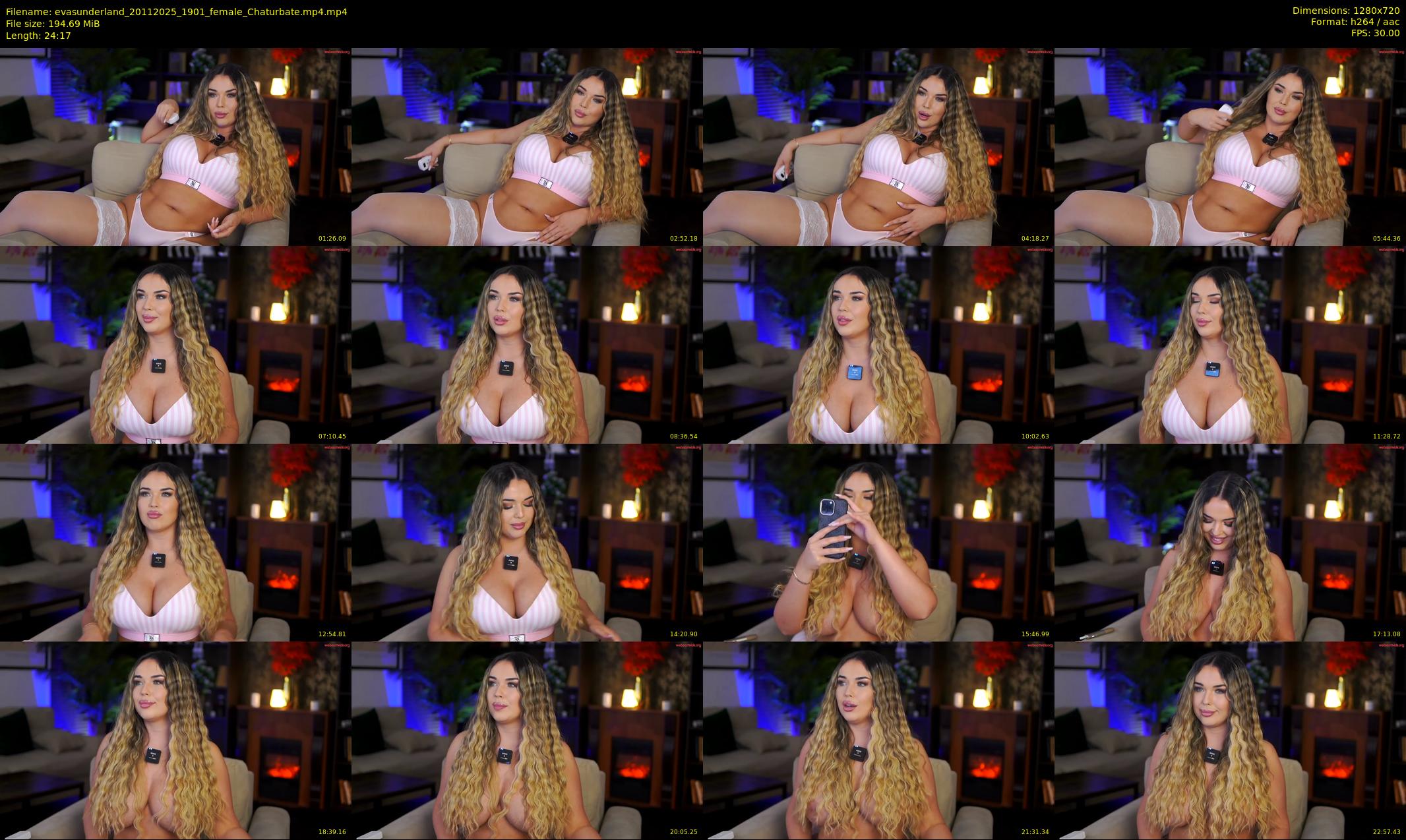evasunderland — 25 minute Chaturbate female cam show recording, 720p, Nov 20, 2025