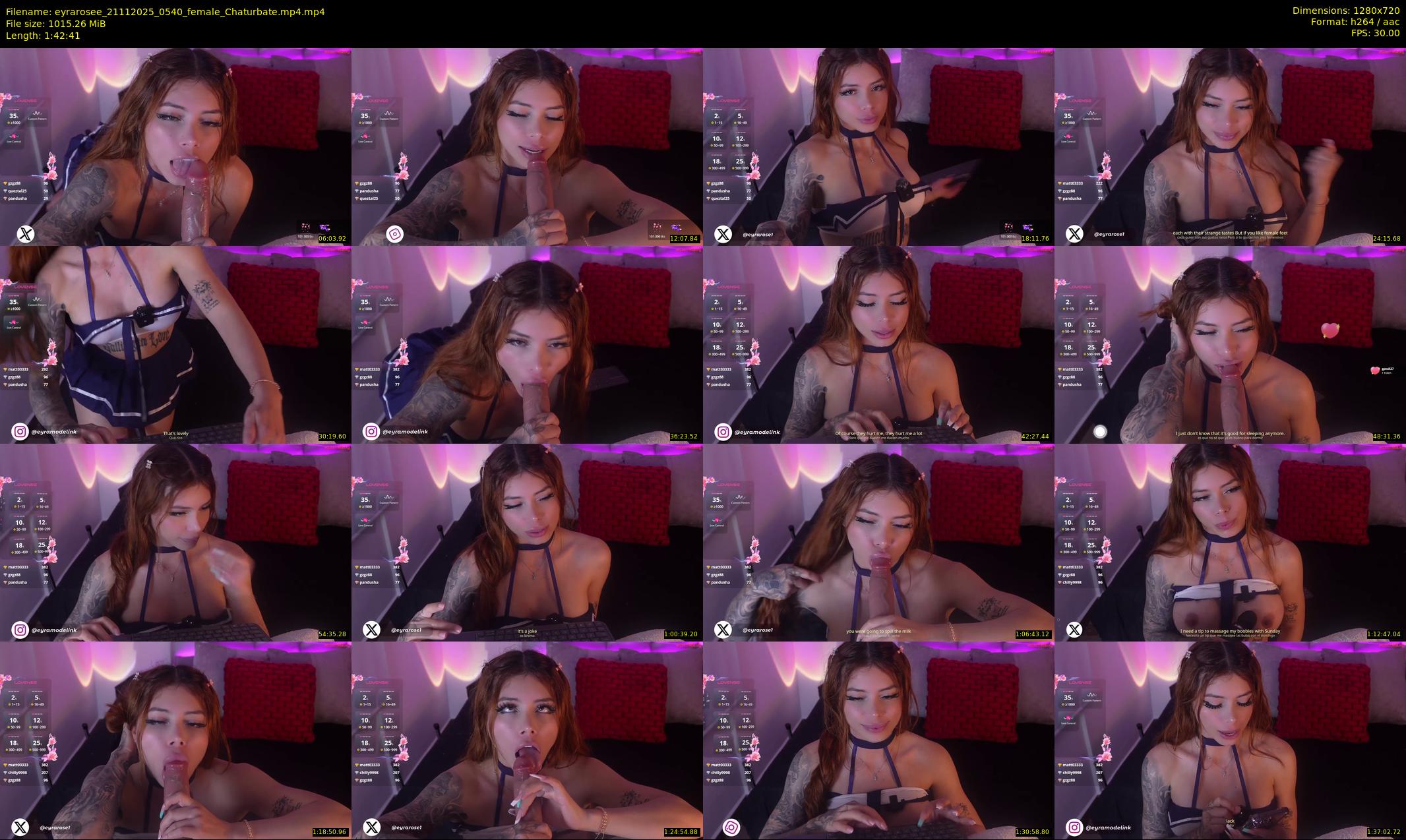 eyrarosee — 103 minute Chaturbate female cam show recording, 720p, Nov 21, 2025