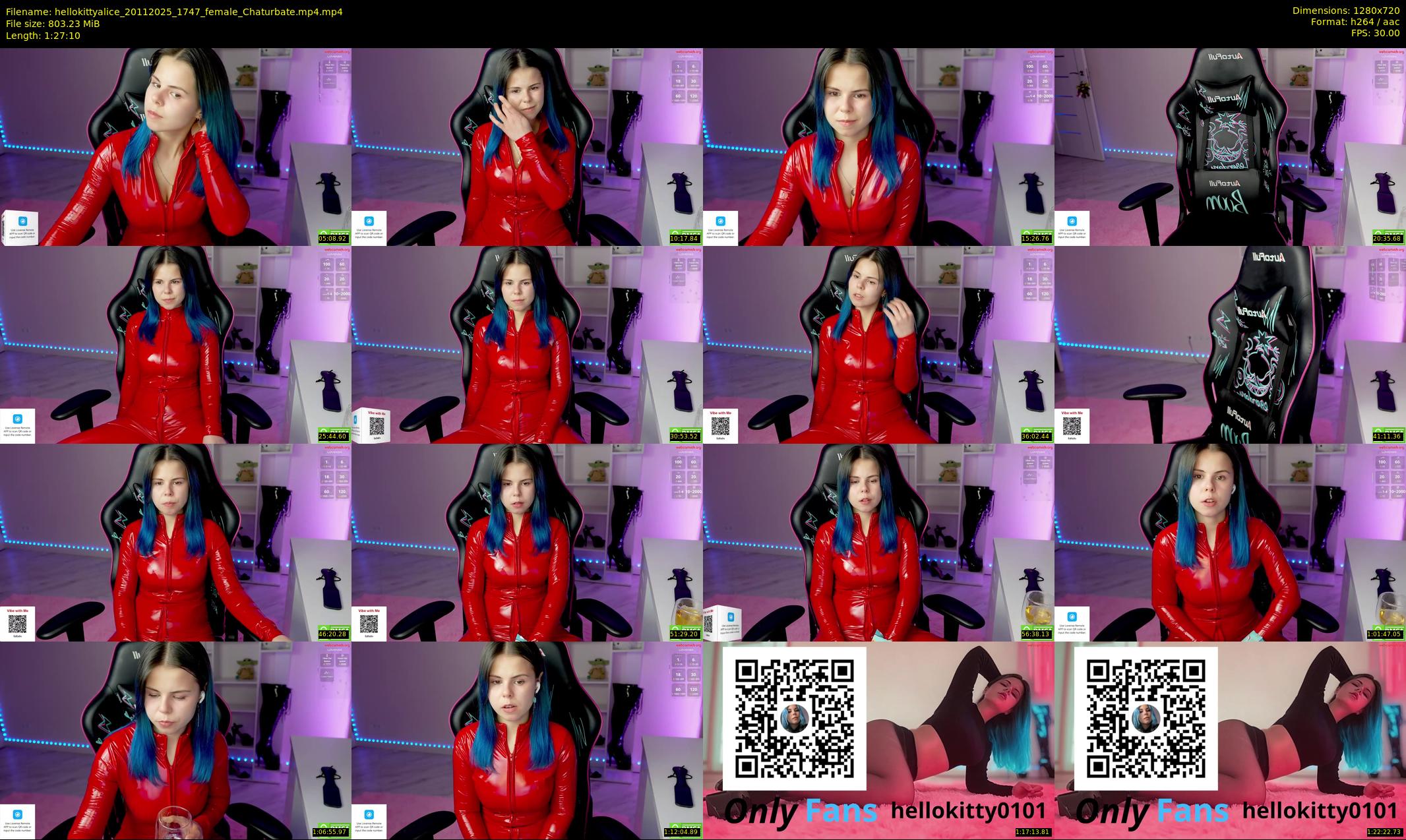 hellokittyalice — 88 minute Chaturbate female cam show recording, 720p, Nov 20, 2025