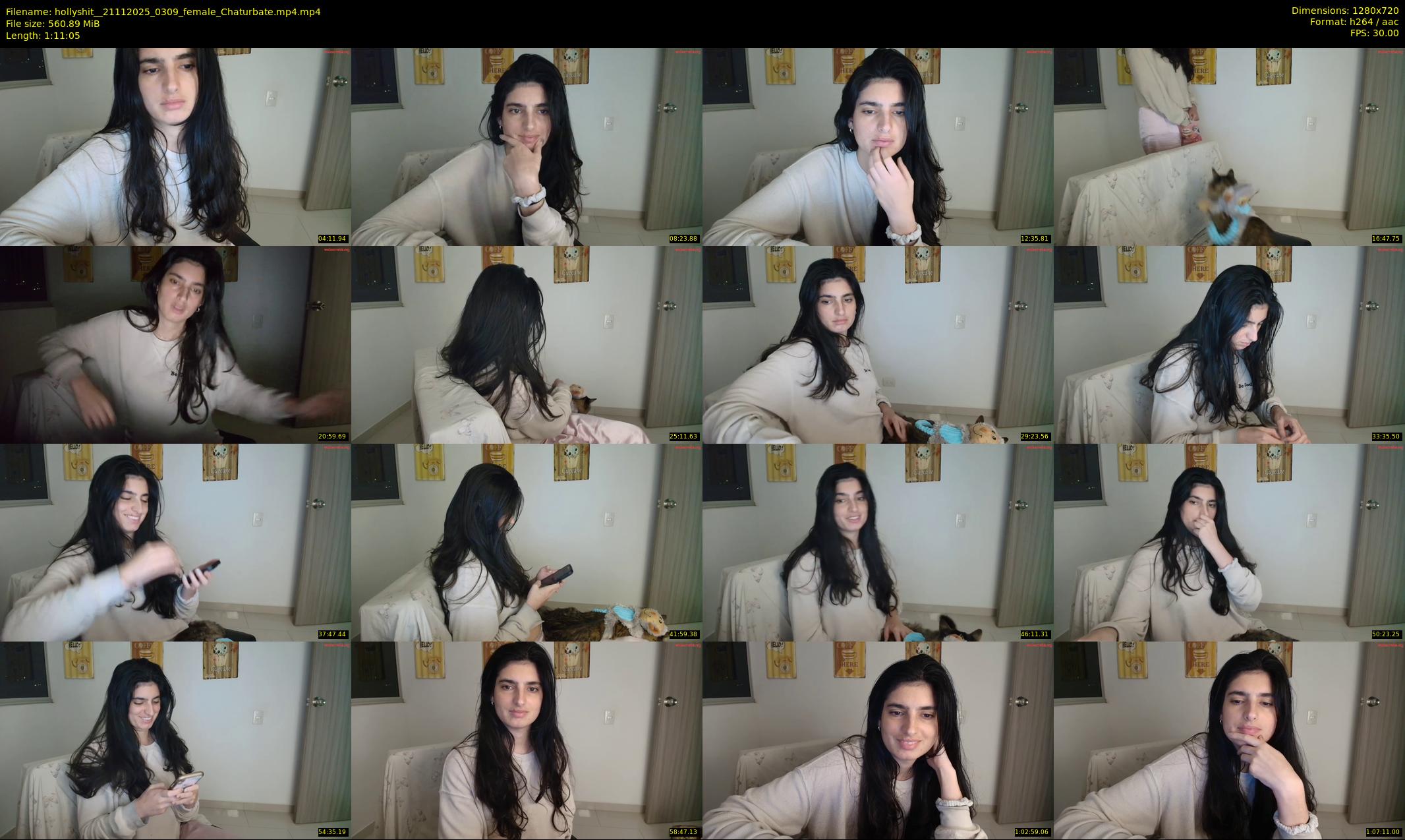 hollyshit_ — 72 minute Chaturbate female cam show recording, 720p, Nov 21, 2025
