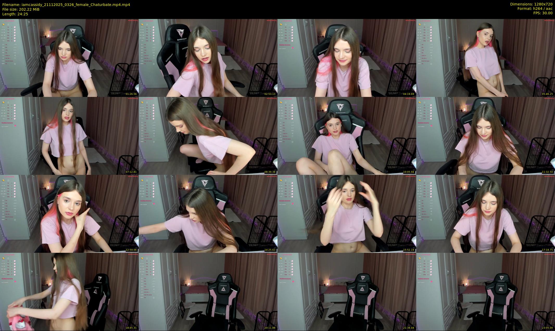 iamcassidy — 25 minute Chaturbate female cam show recording, 720p, Nov 21, 2025