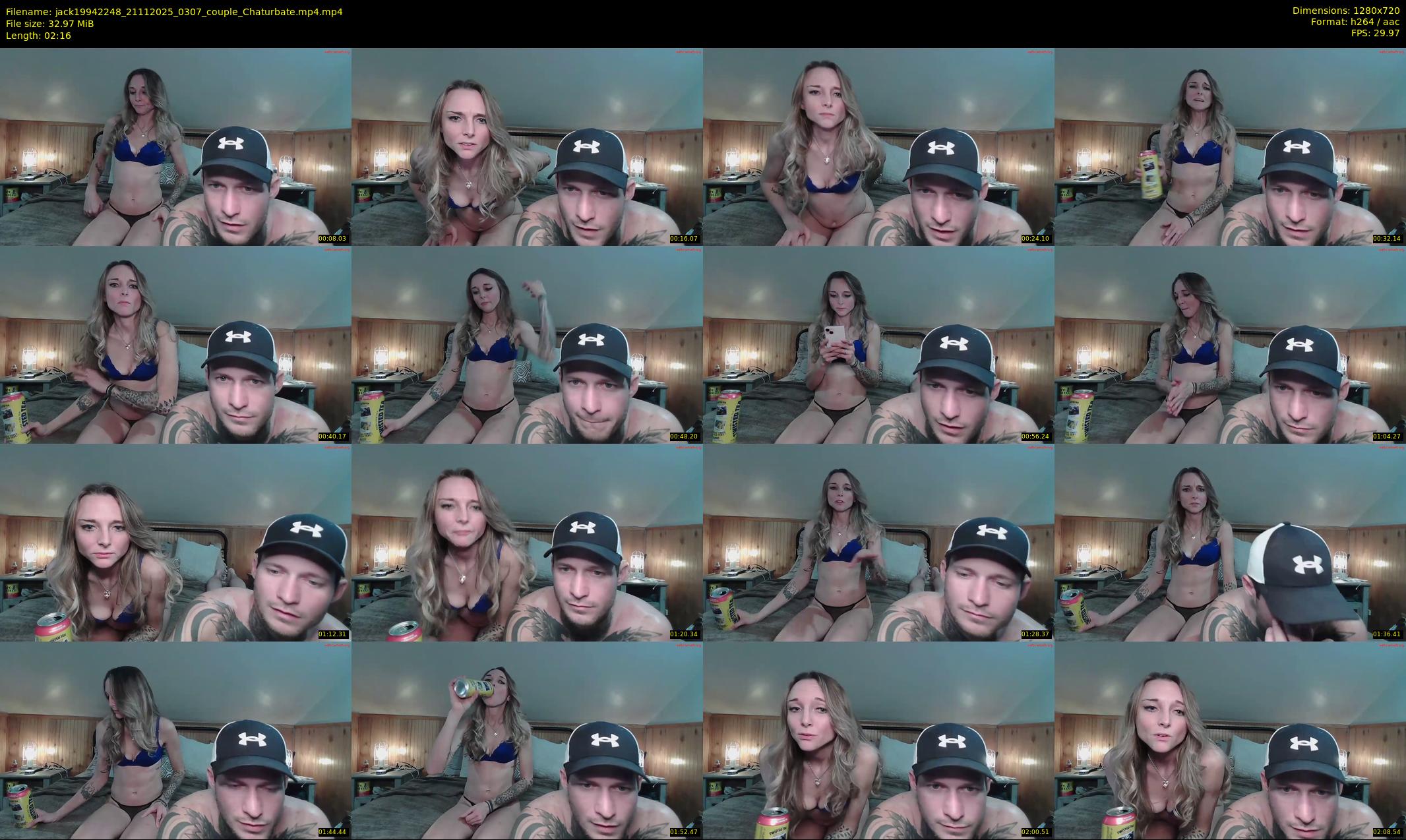 jack19942248 — 3 minute Chaturbate couple cam show recording, 720p, Nov 21, 2025
