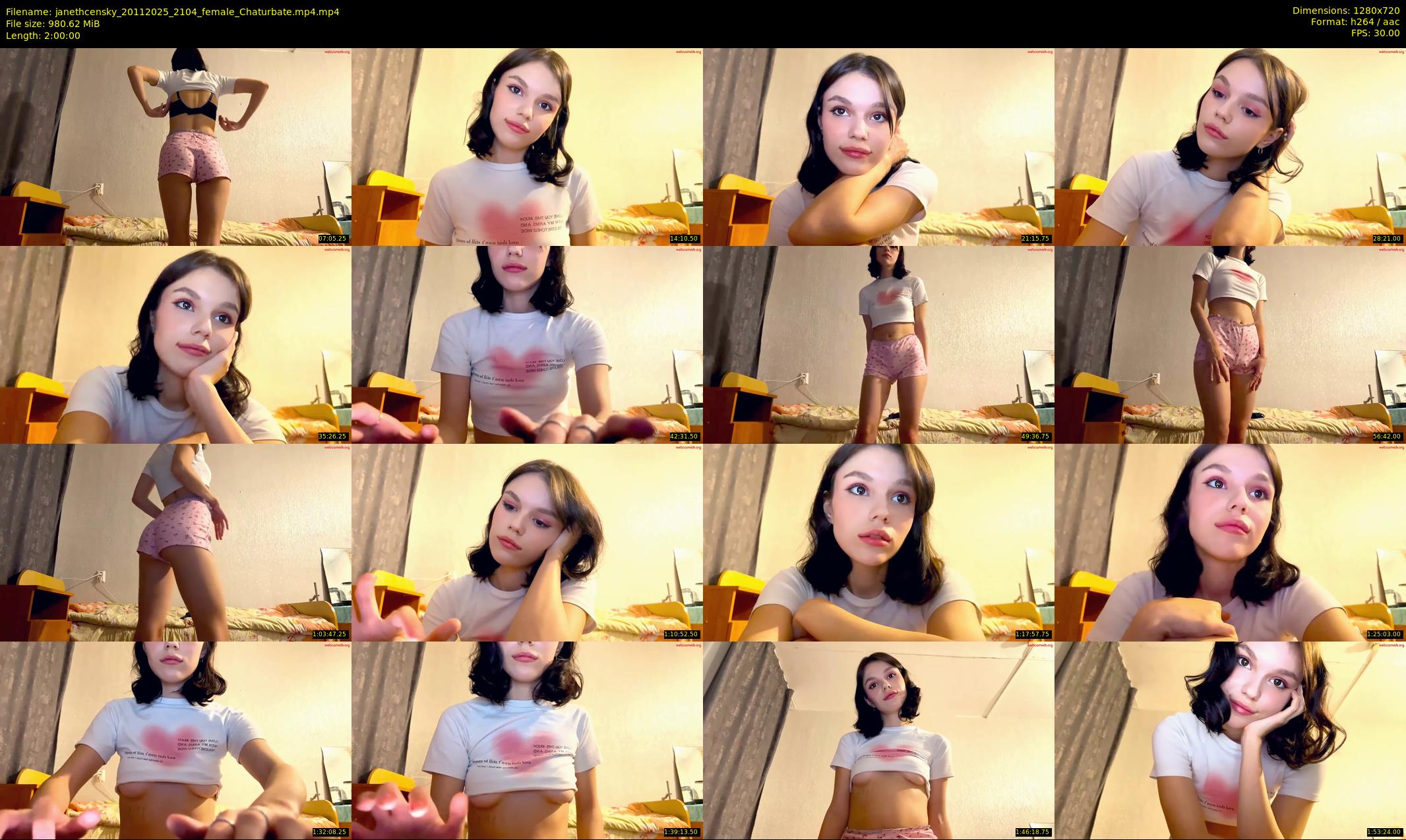 janethcensky — 120 minute Chaturbate female cam show recording, 720p, Nov 20, 2025