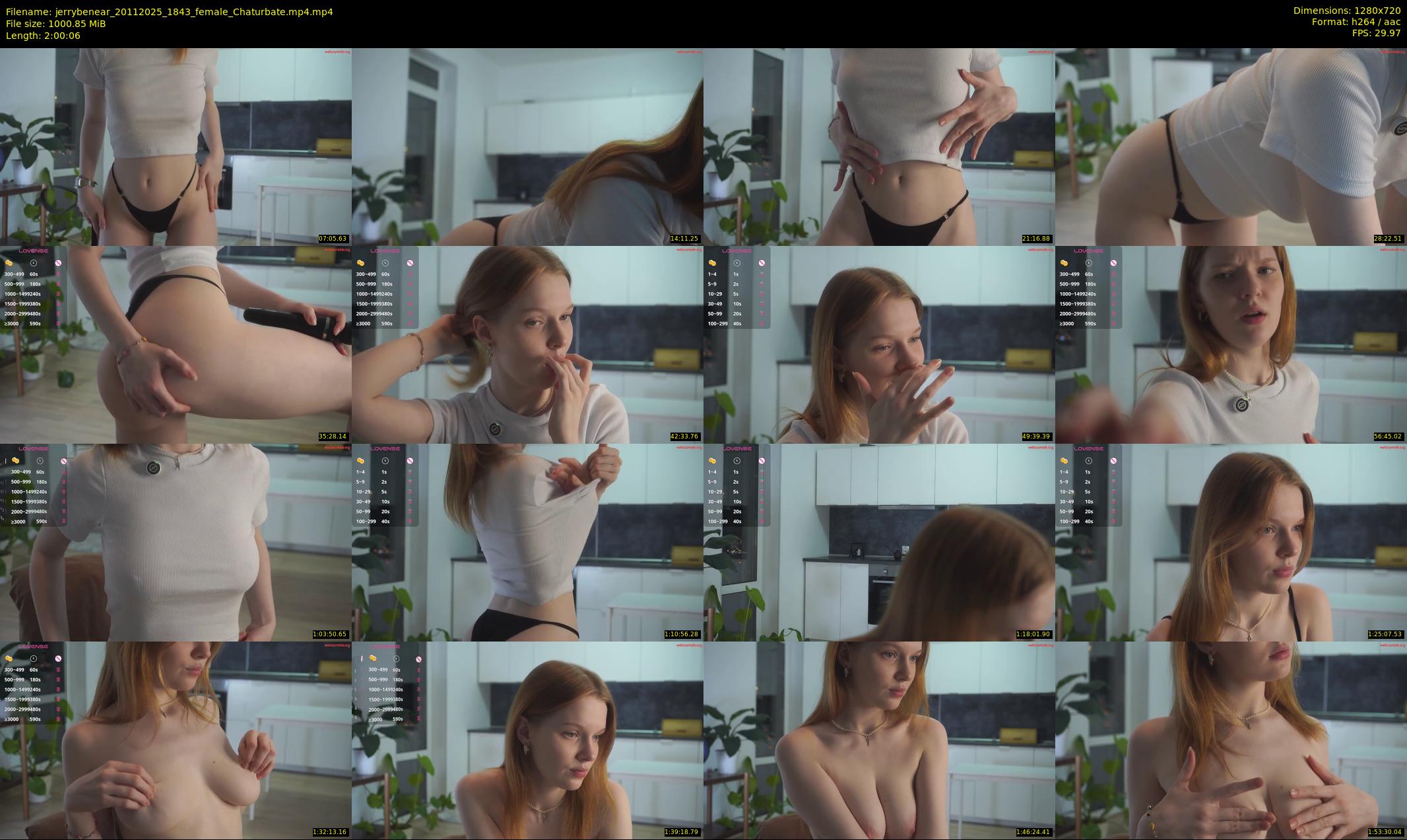 jerrybenear — 121 minute Chaturbate female cam show recording, 720p, Nov 20, 2025