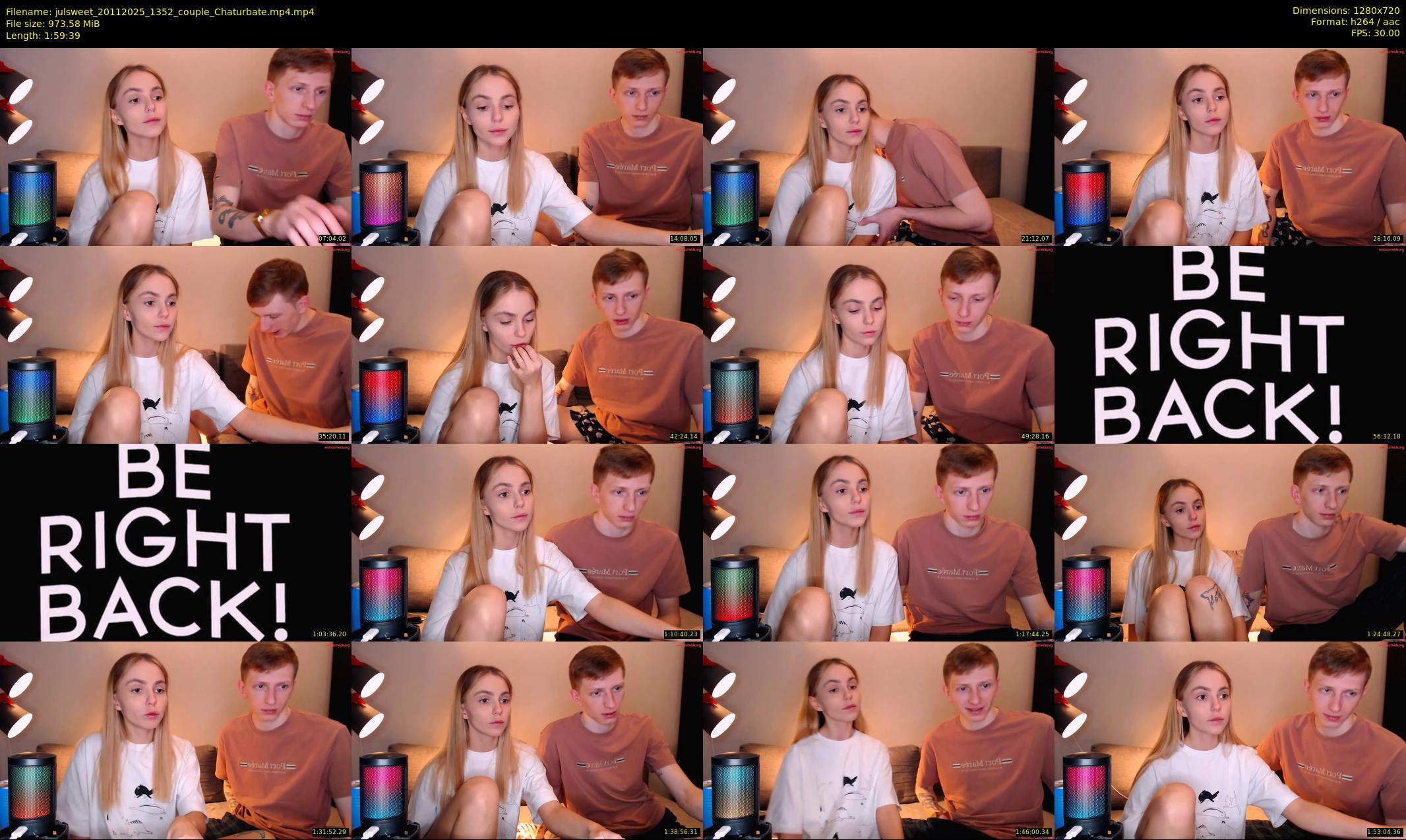 julsweet — 120 minute Chaturbate male cam show recording, 720p, Nov 20, 2025