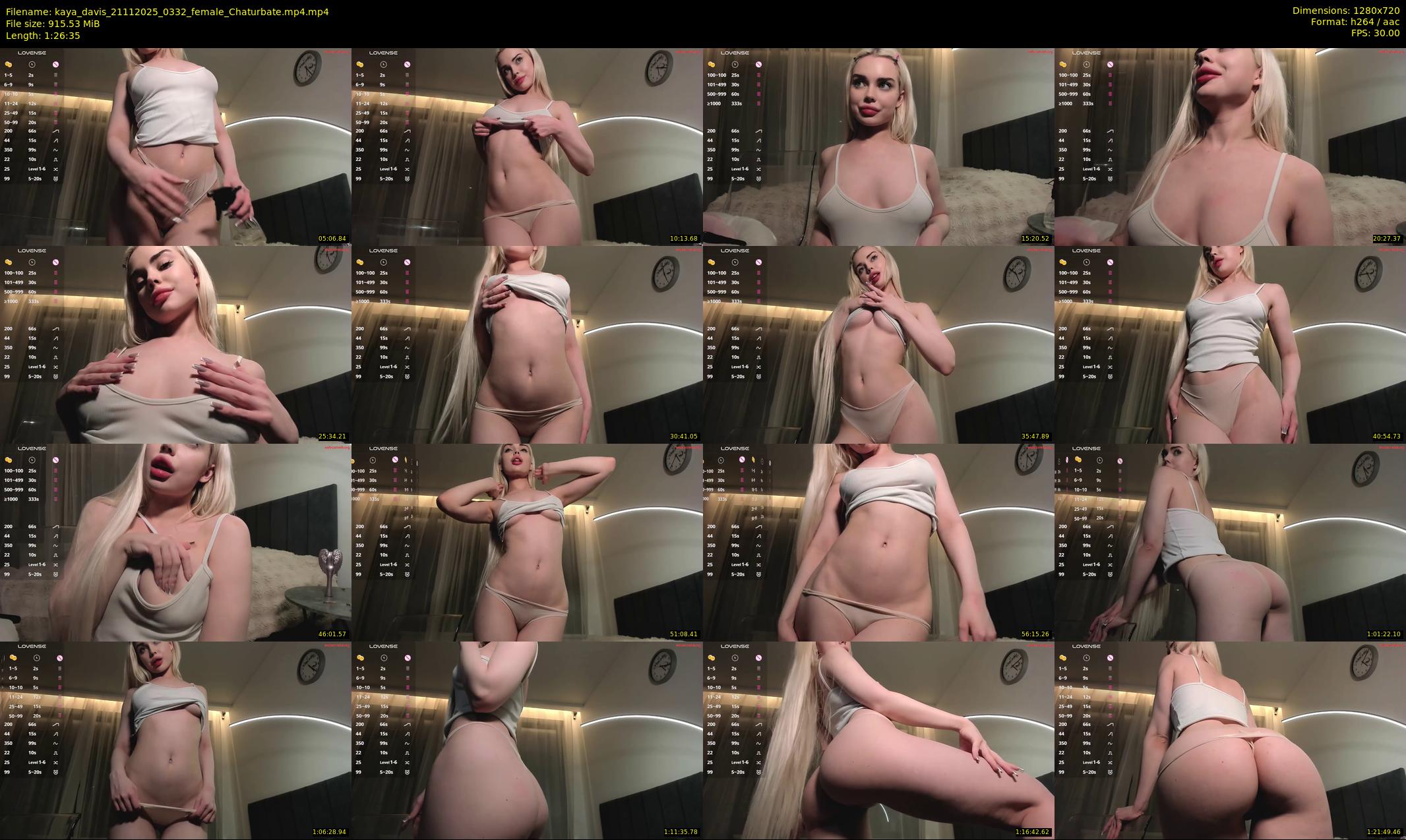 kaya_davis — 87 minute Chaturbate female cam show recording, 720p, Nov 21, 2025