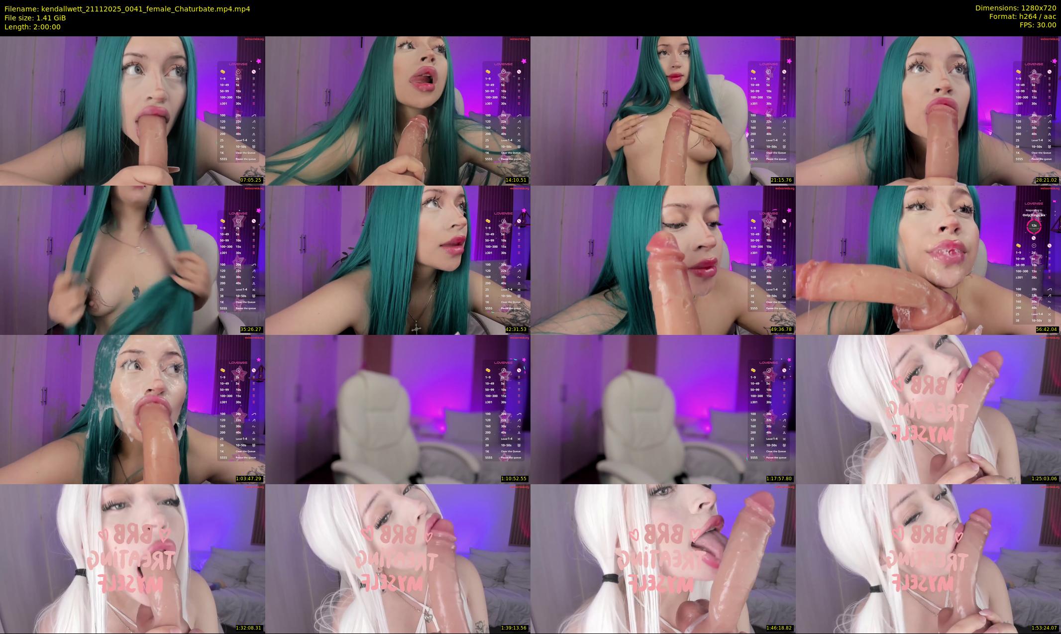 kendallwett — 120 minute Chaturbate female cam show recording, 720p, Nov 21, 2025