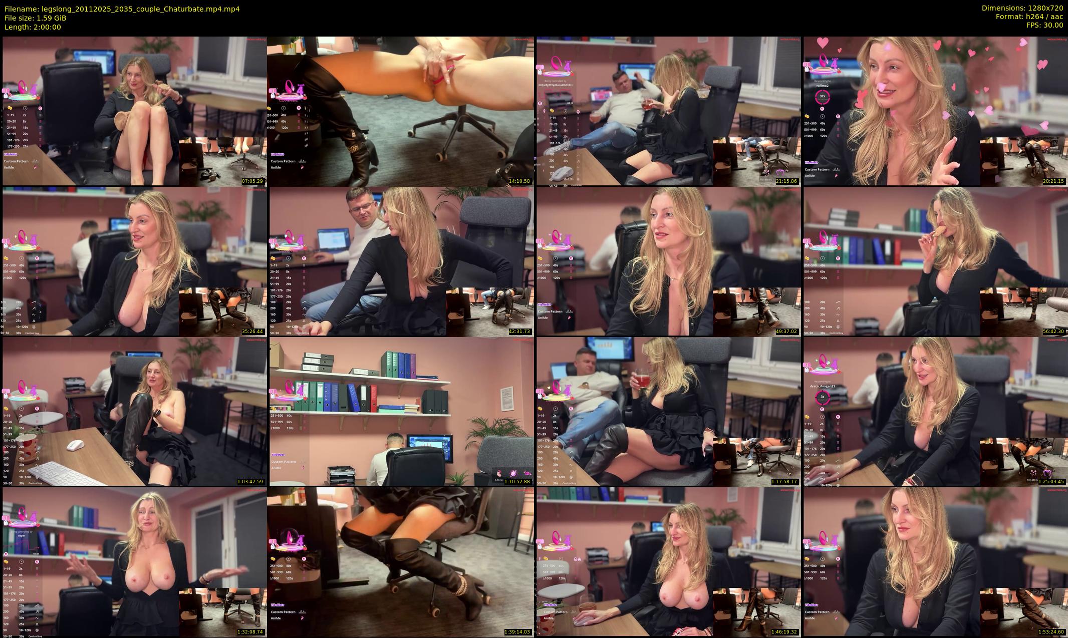 legslong — 120 minute Chaturbate couple cam show recording, 720p, Nov 20, 2025
