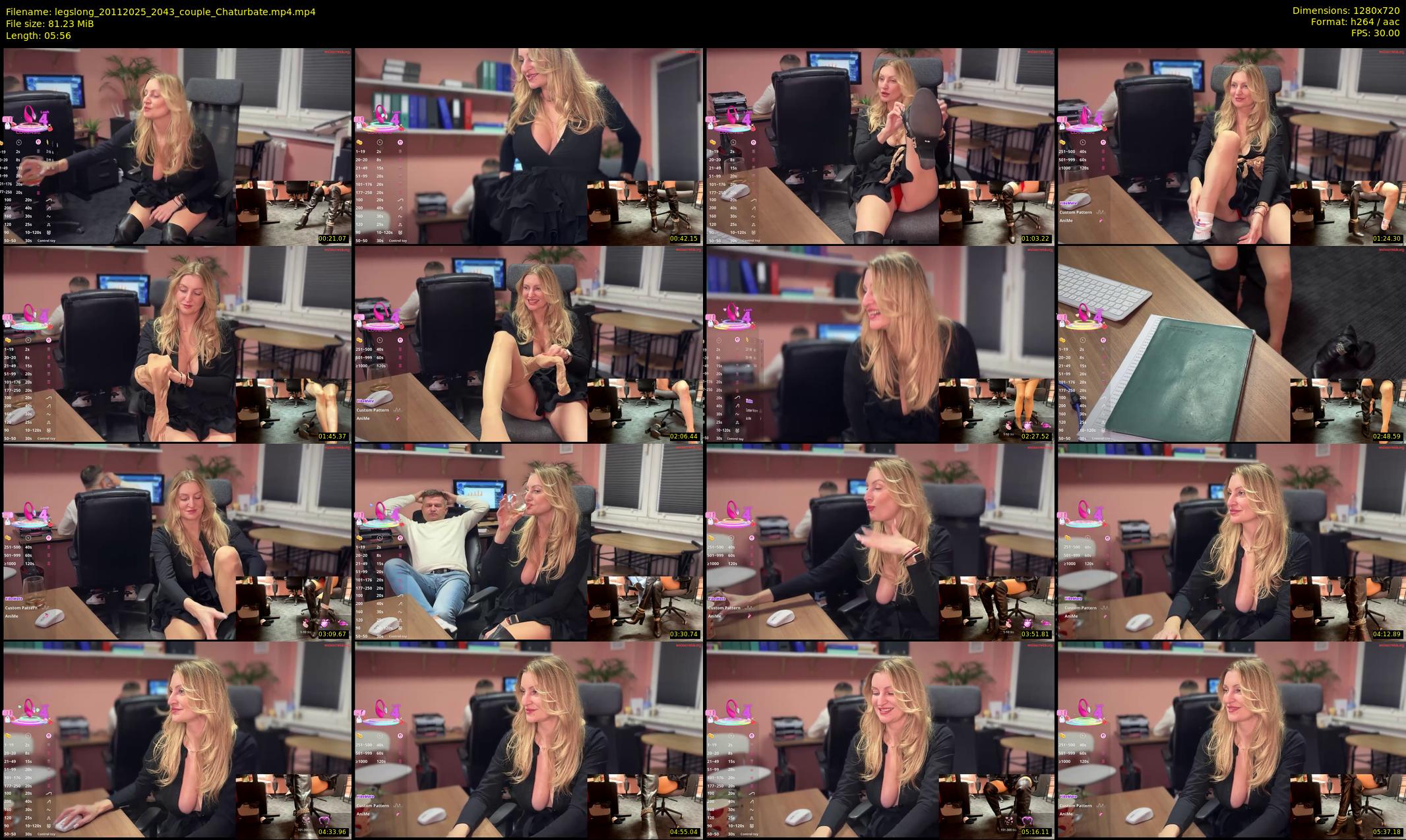 legslong — 6 minute Chaturbate couple cam show recording, 720p, Nov 20, 2025