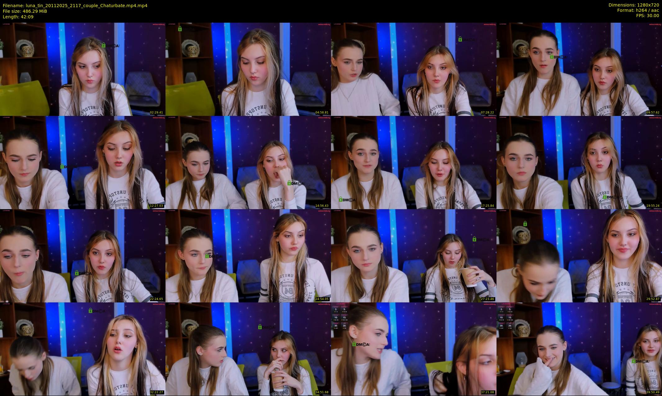 luna_tin — 43 minute Chaturbate couple cam show recording, 720p, Nov 20, 2025