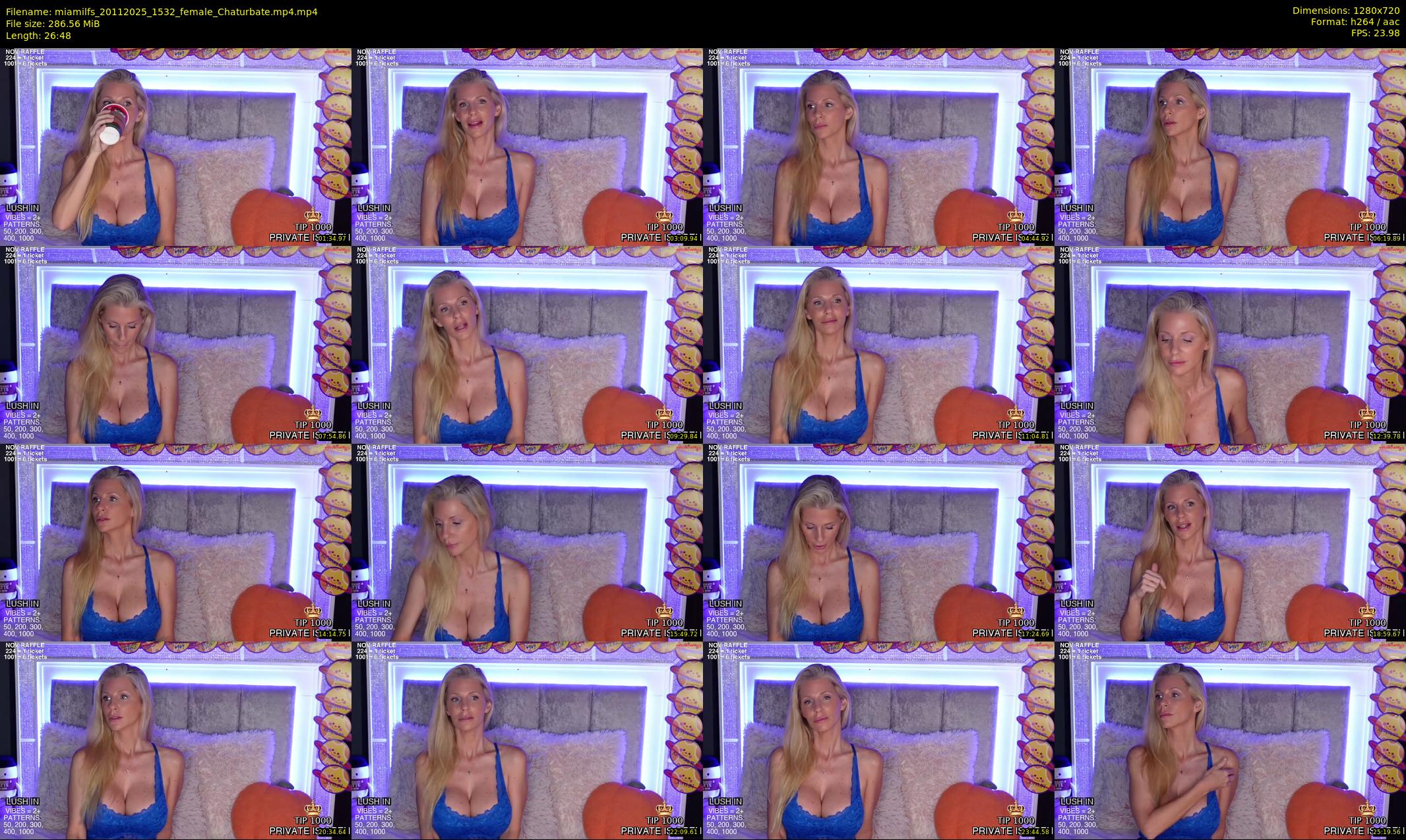 miamilfs — 27 minute Chaturbate female cam show recording, 720p, Nov 20, 2025