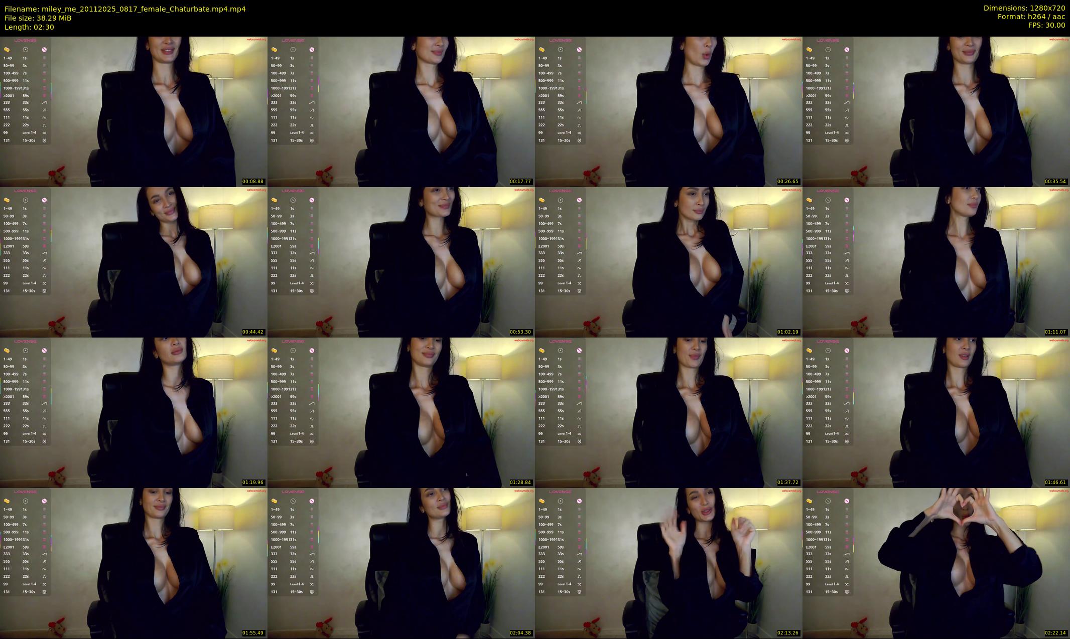 miley_me — 3 minute Chaturbate female cam show recording, 720p, Nov 20, 2025