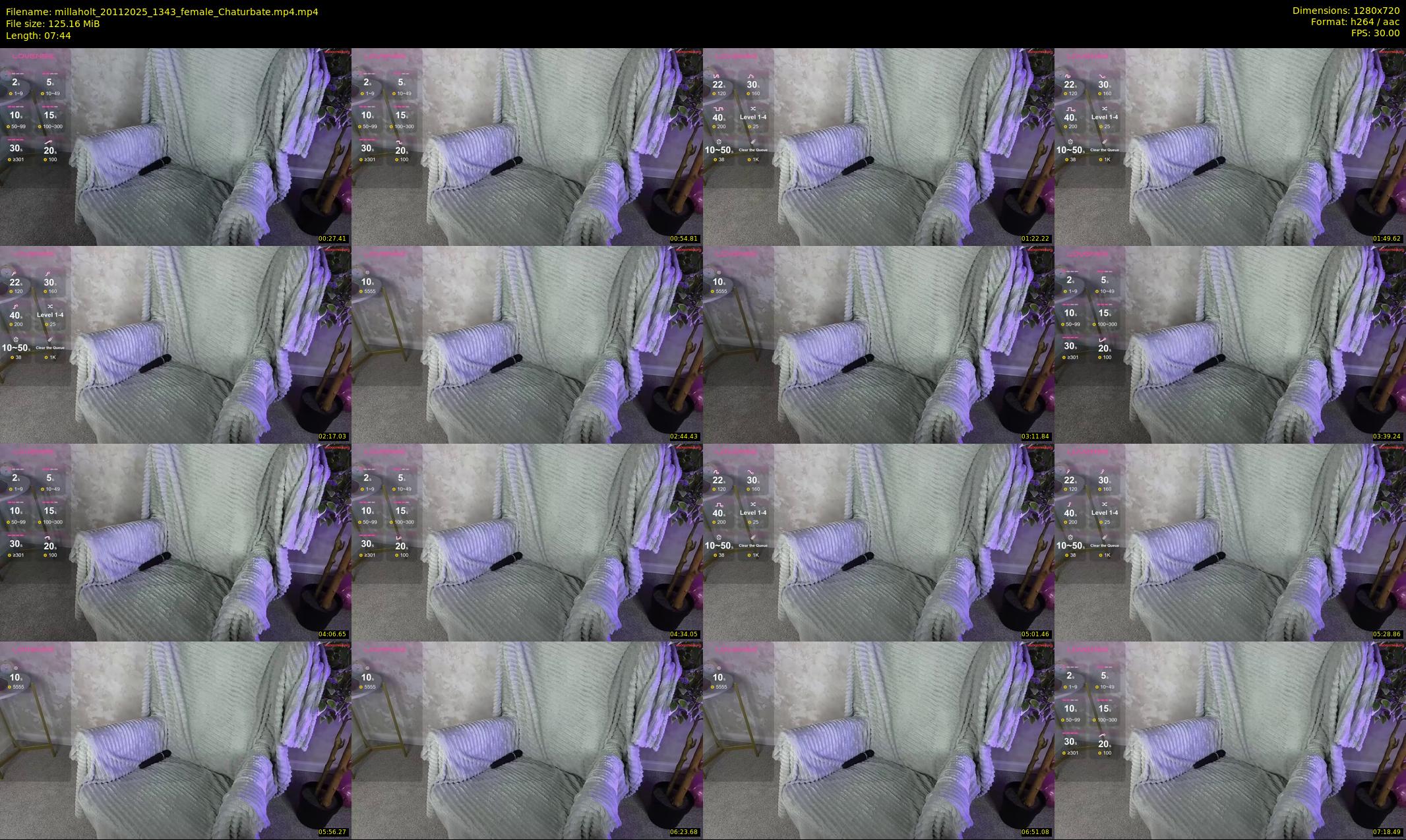 millaholt — 8 minute Chaturbate female cam show recording, 720p, Nov 20, 2025