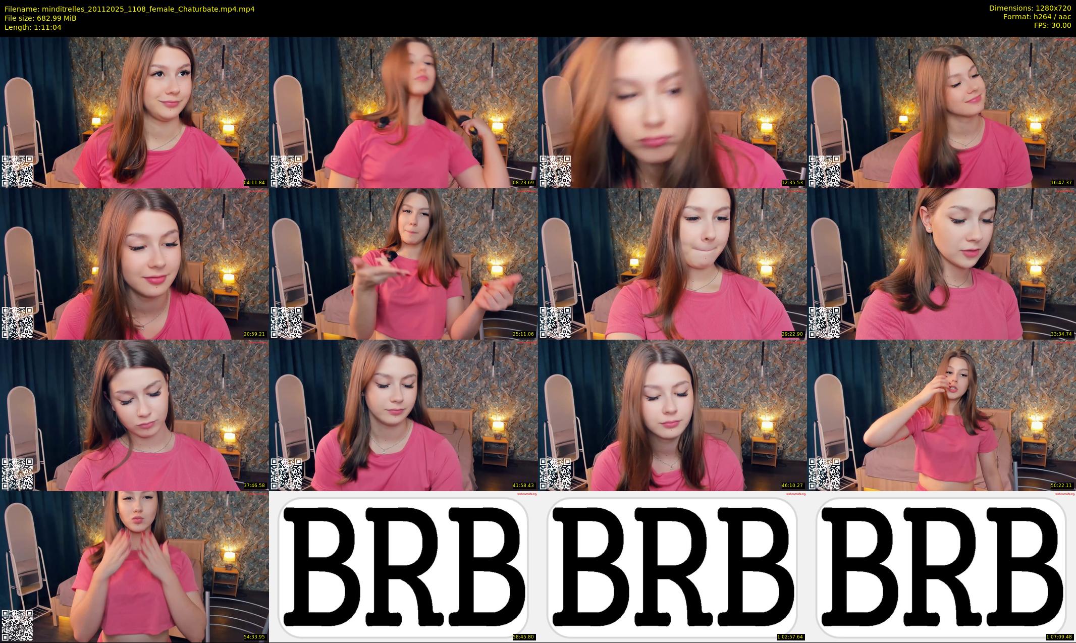 minditrelles — 72 minute Chaturbate female cam show recording, 720p, Nov 20, 2025