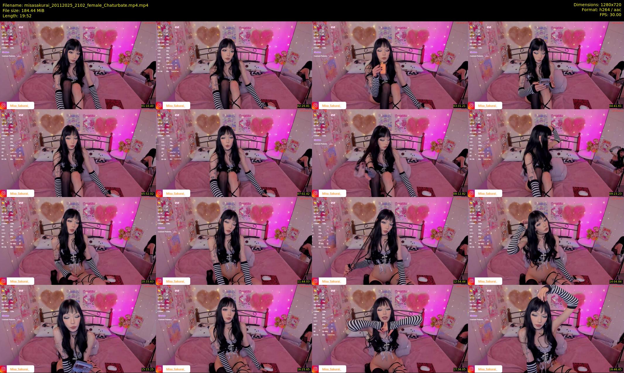 misasakurai — 20 minute Chaturbate female cam show recording, 720p, Nov 20, 2025
